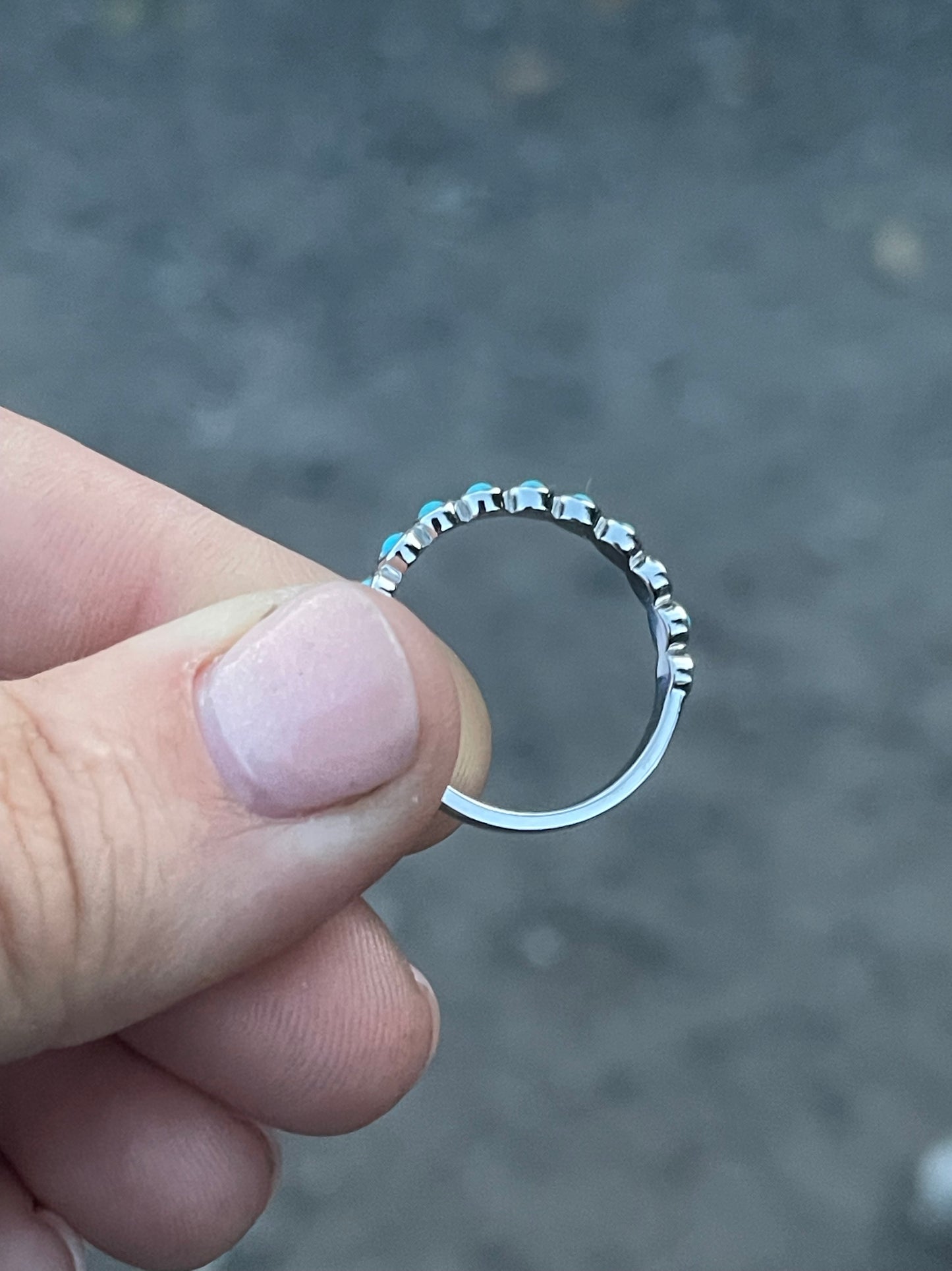 Brooks 7US Turquoise Wedding Band