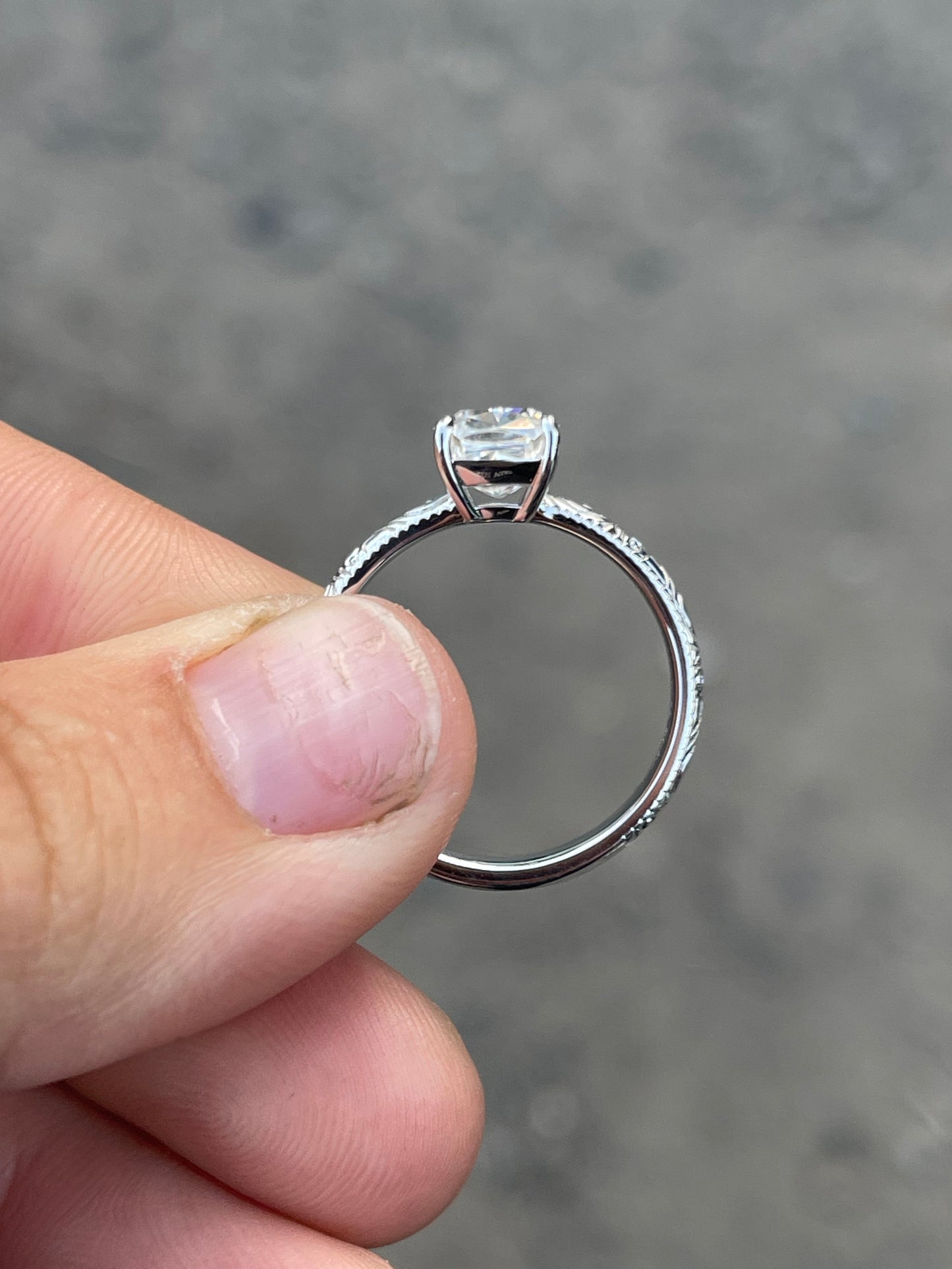 Millie (LP) Sterling Silver Engagement Ring