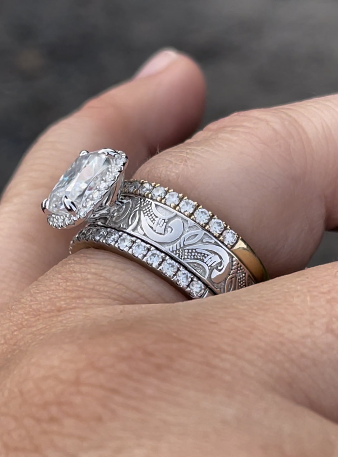 Kallie 7.5US Sterling Silver Engagement Ring