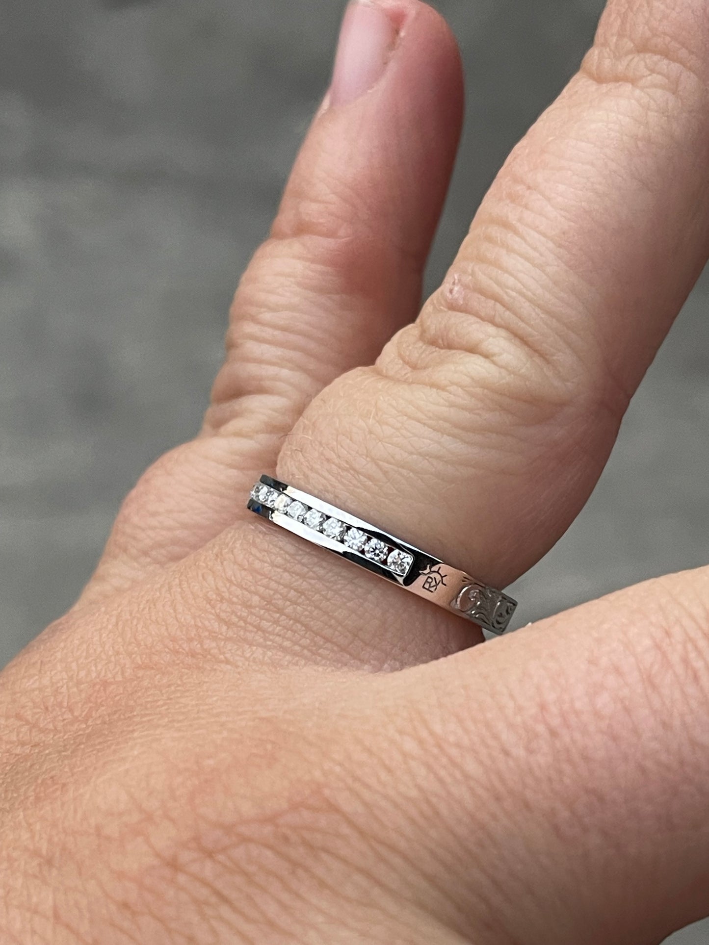 Dallas Moissanite Brand Wedding Band