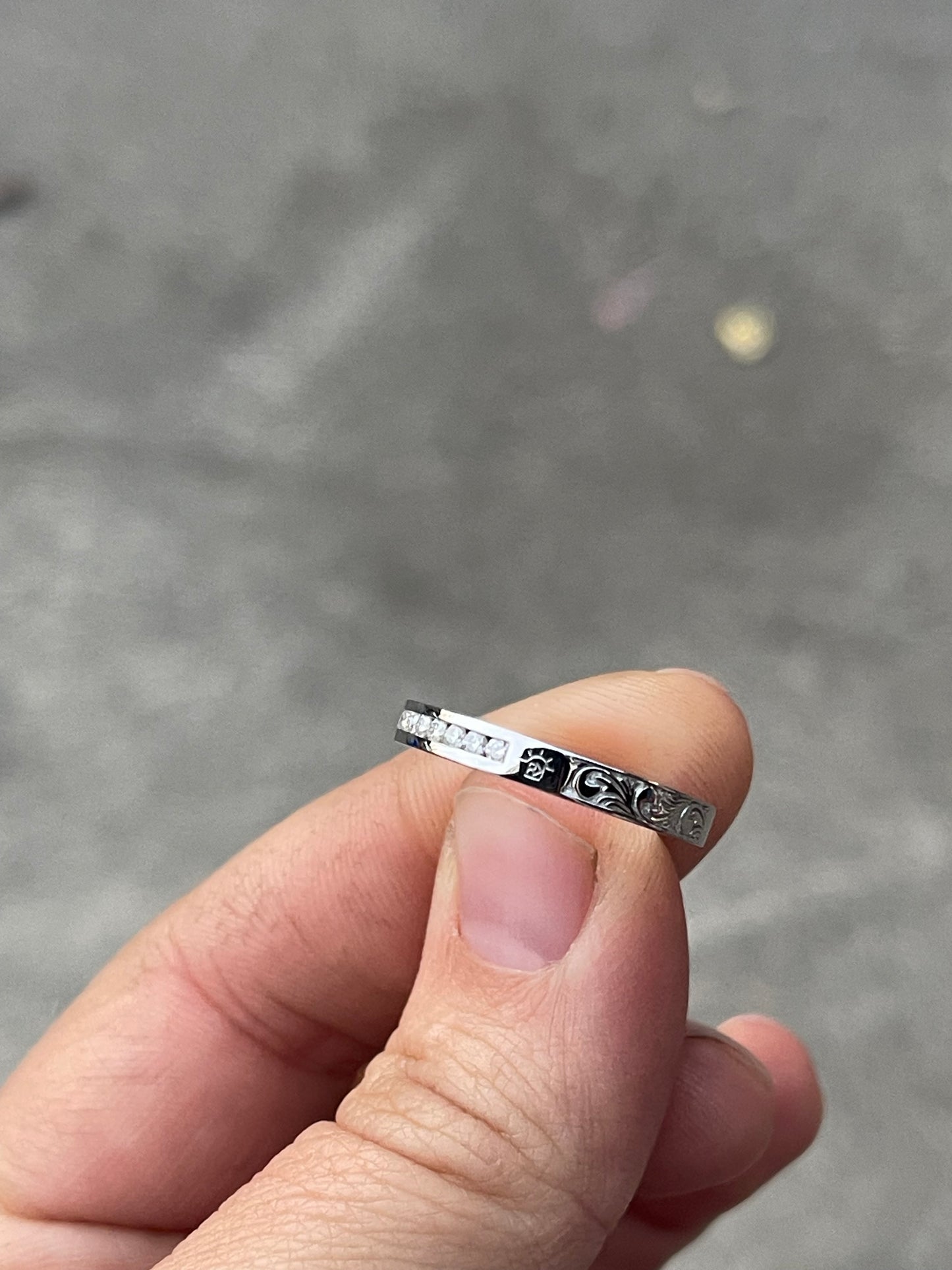 Dallas Moissanite Brand Wedding Band