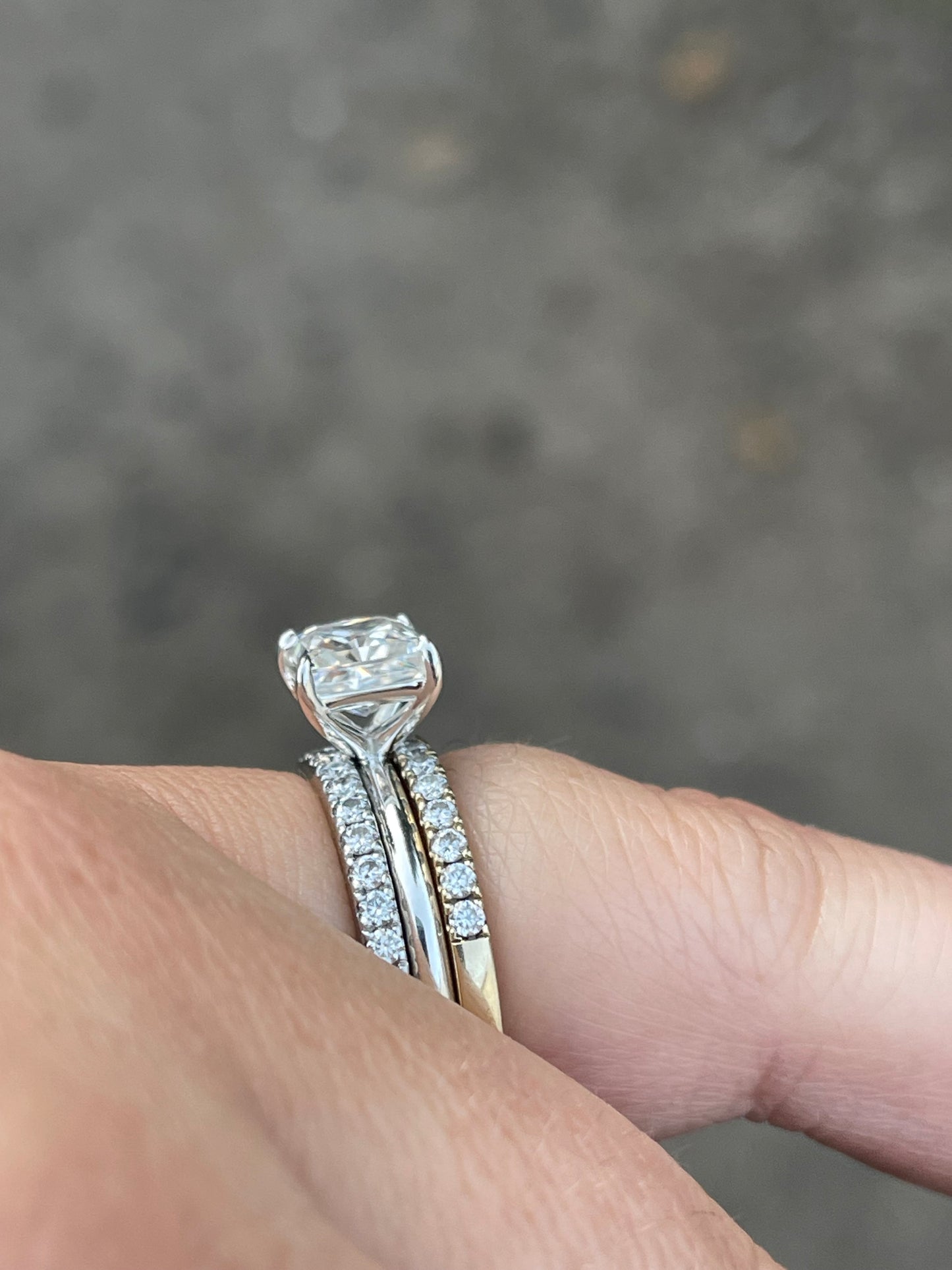 Hazel Sterling Silver Engagement Ring