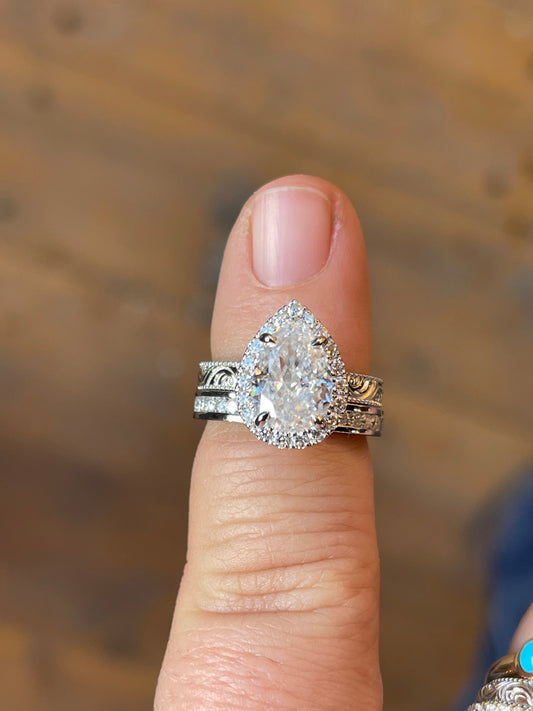 JUNIPER BRAYDEN STERLING SILVER BRIDAL SET