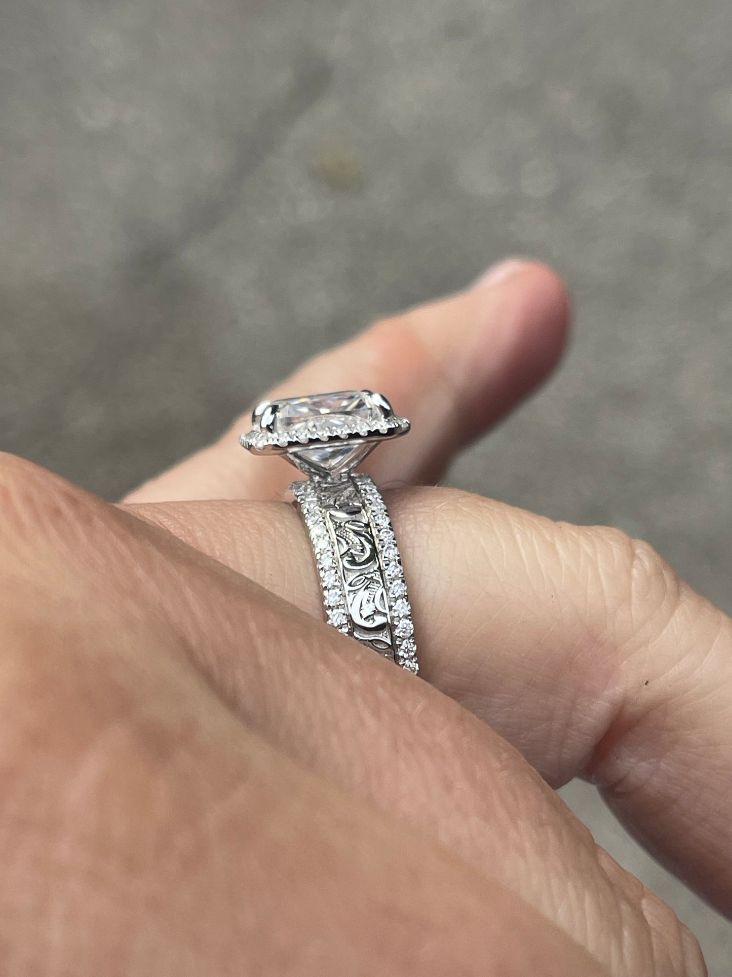 Kennedy Sterling Silver Engagement Ring