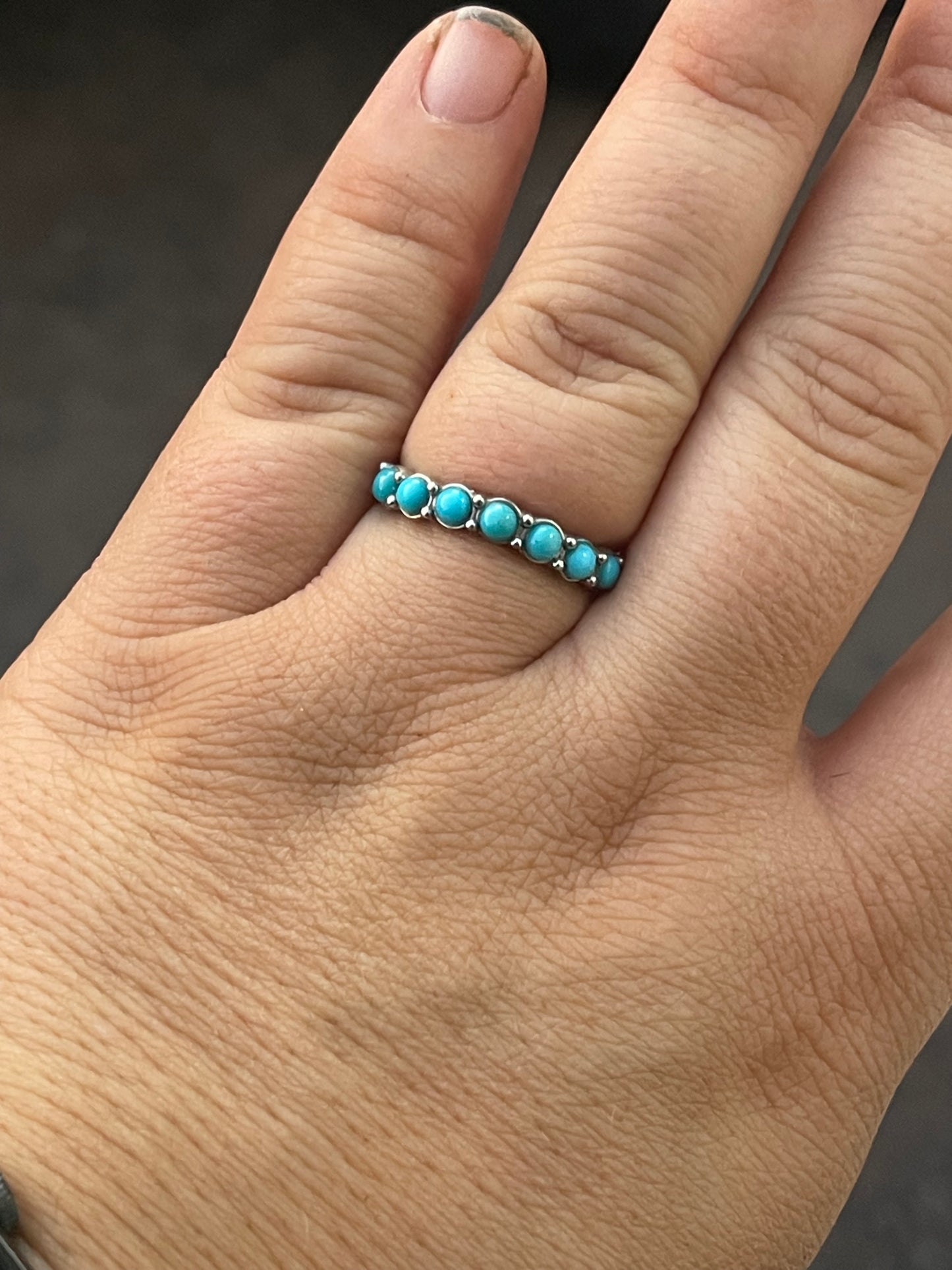 Bailey Turquoise Wedding Band