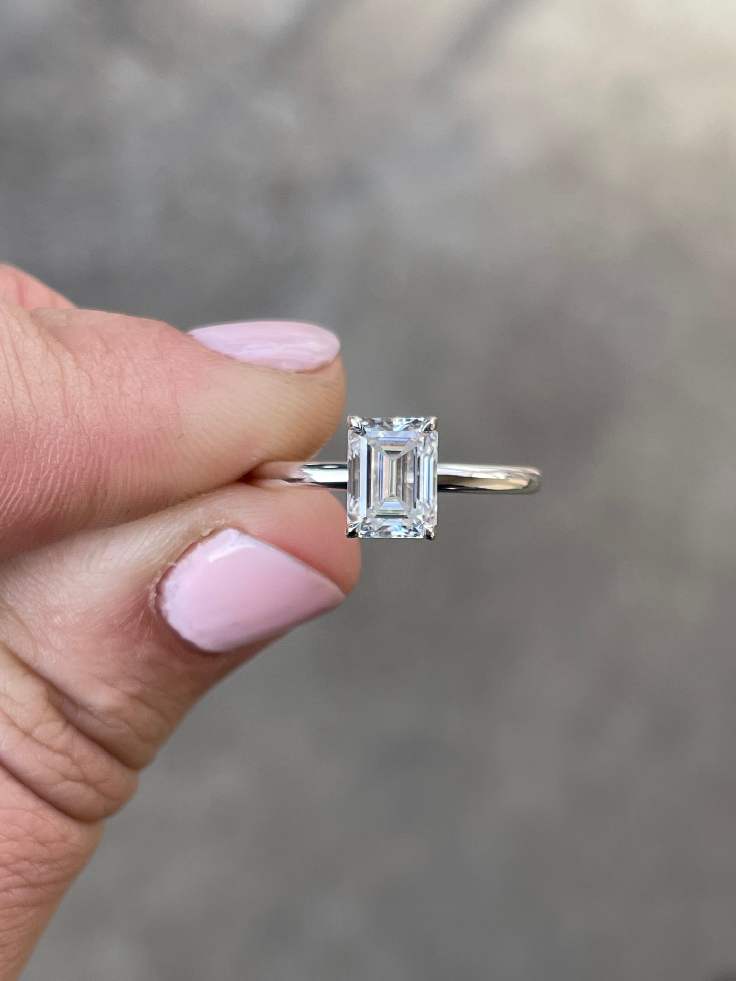 Grayson Sterling Silver Engagement Ring