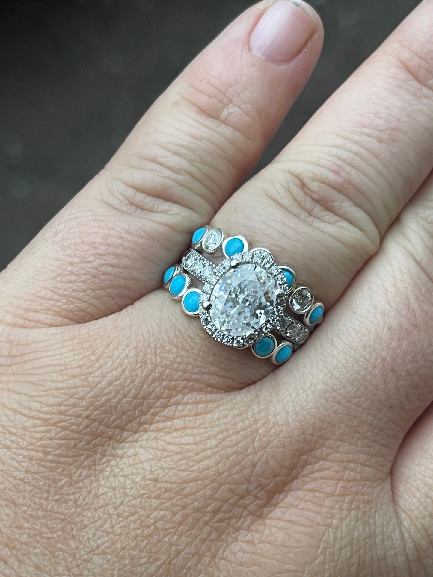 Lainey Moissanite Wedding Band
