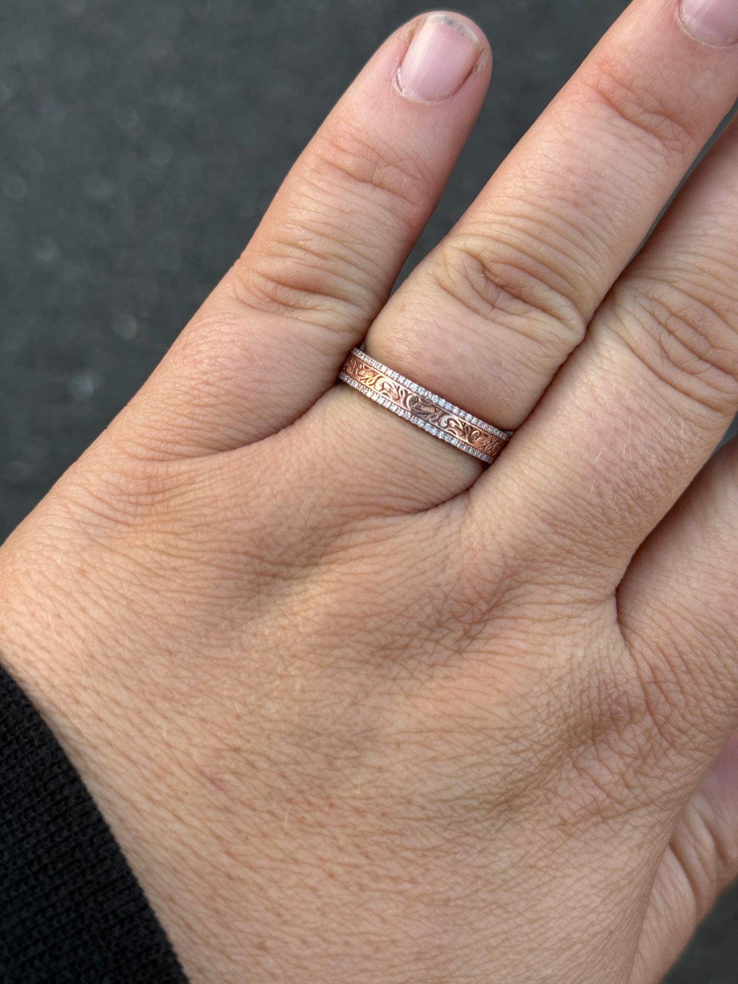 Kennedy Jr. Moissanite Wedding Band