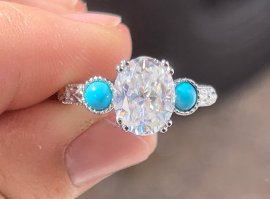 Victoria Turquoise Engagement Ring