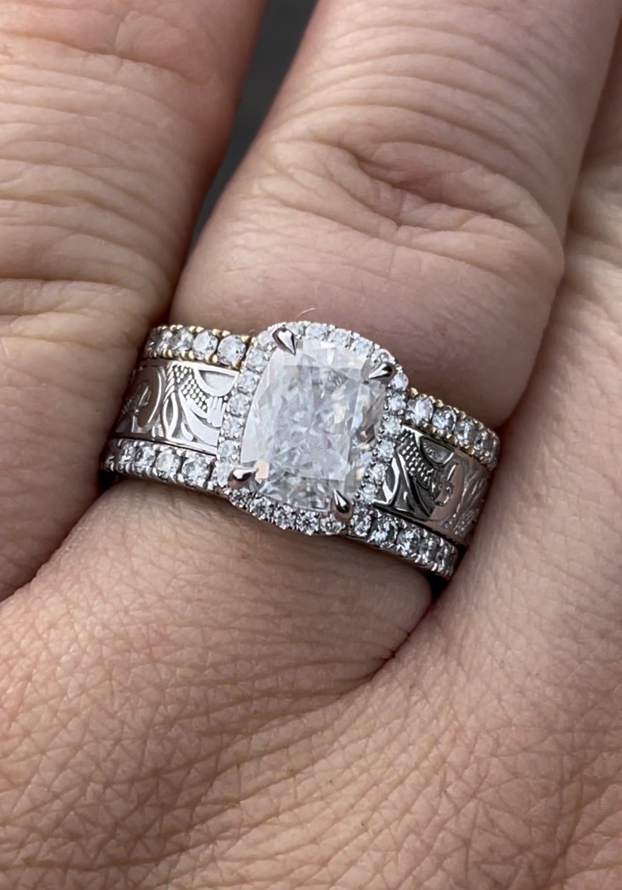 Kallie 7.5US Sterling Silver Engagement Ring