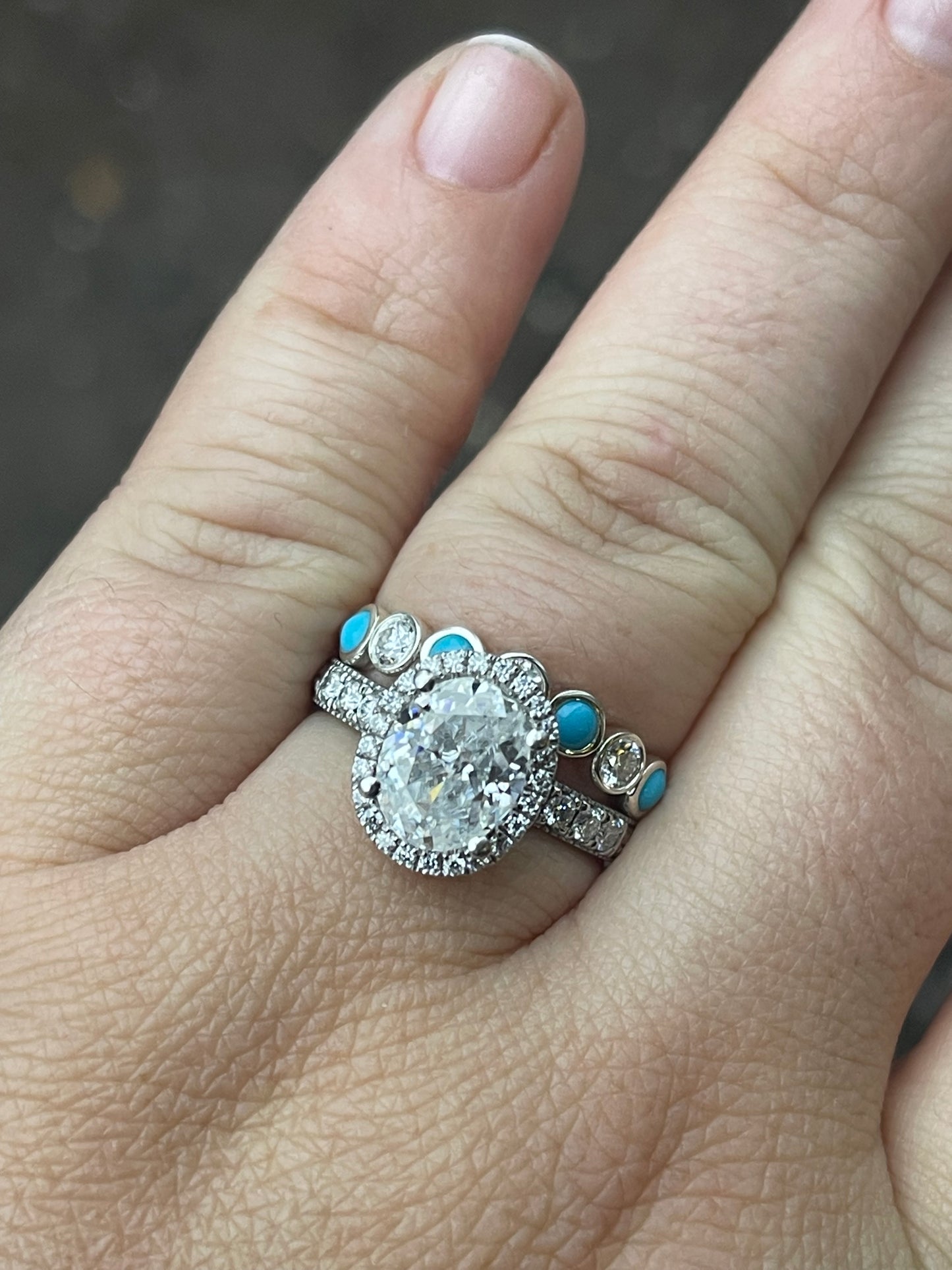 Lainey Moissanite Wedding Band