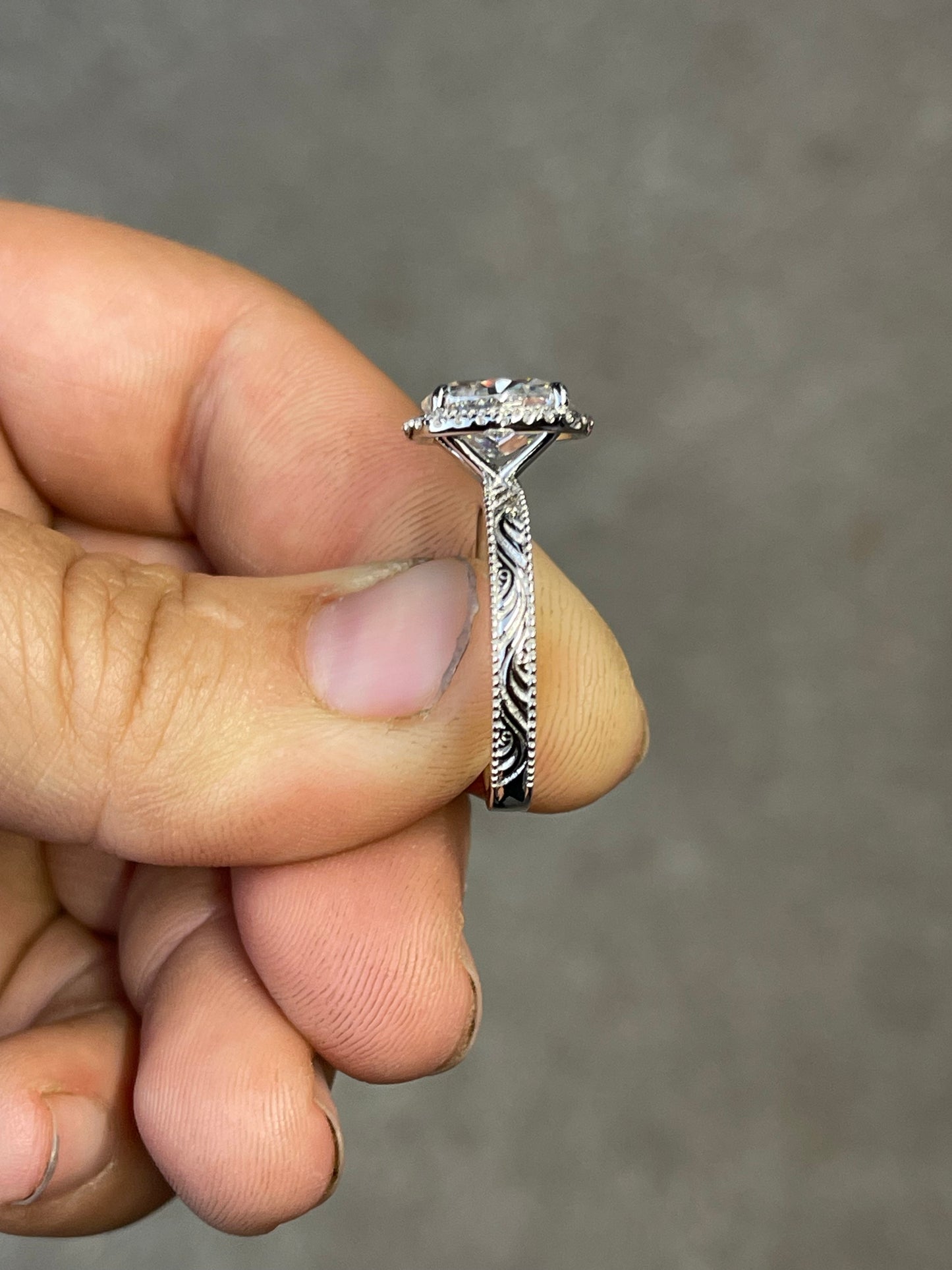 Jayce 9US Sterling Silver Engagement Ring
