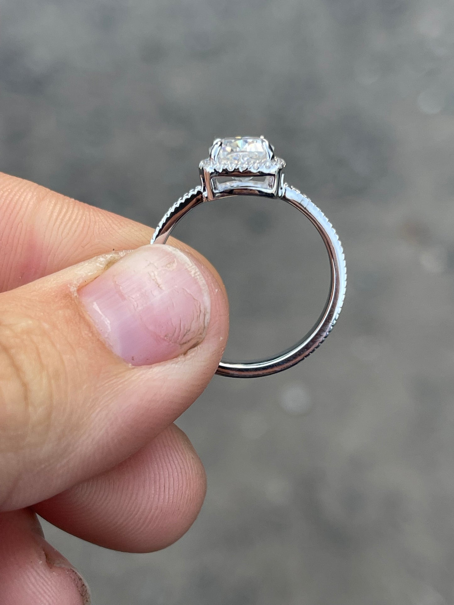 Skylar (LP) Platinum Engagement Ring