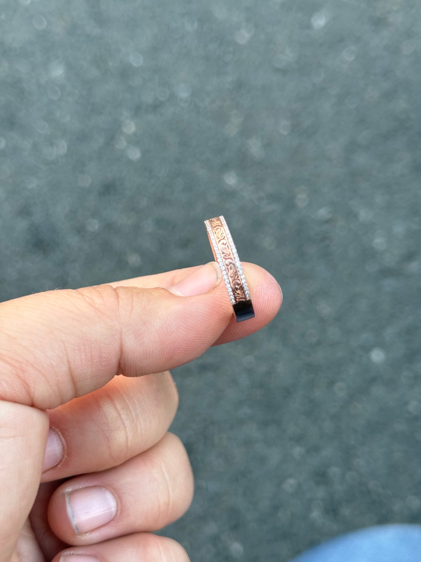 Kennedy Jr. Moissanite Wedding Band