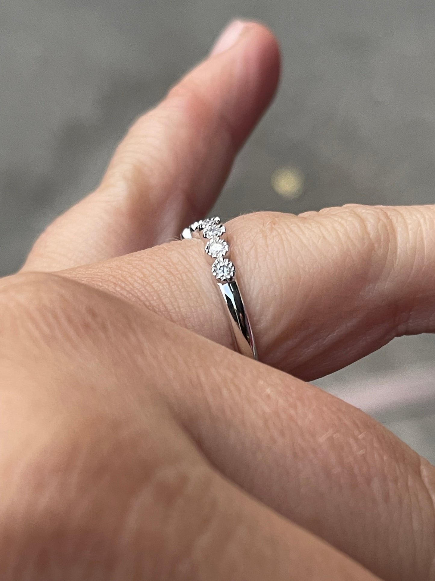 Candace Moissanite Wedding Band