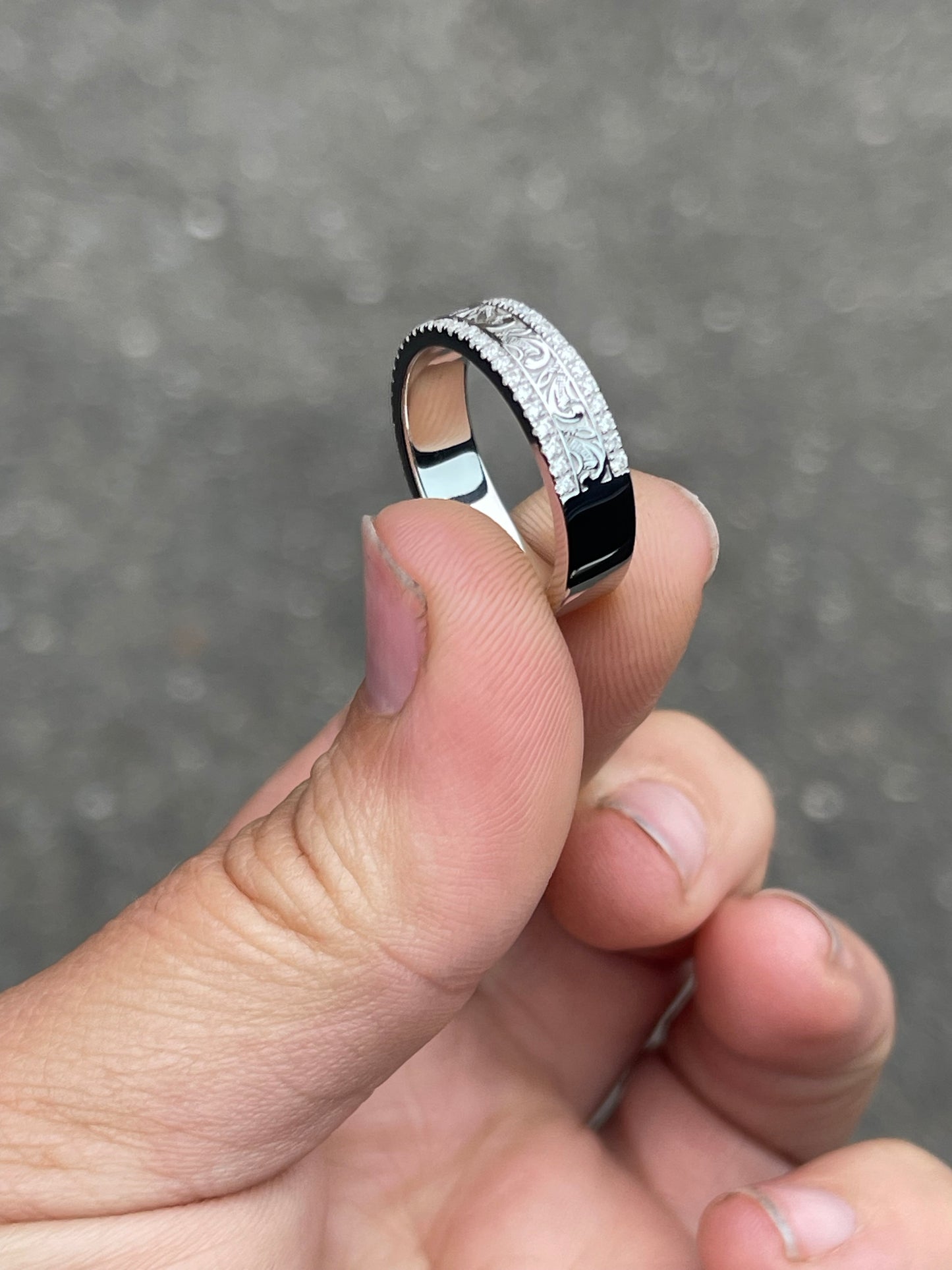 Kennedy 3.5US Moissanite Wedding Band