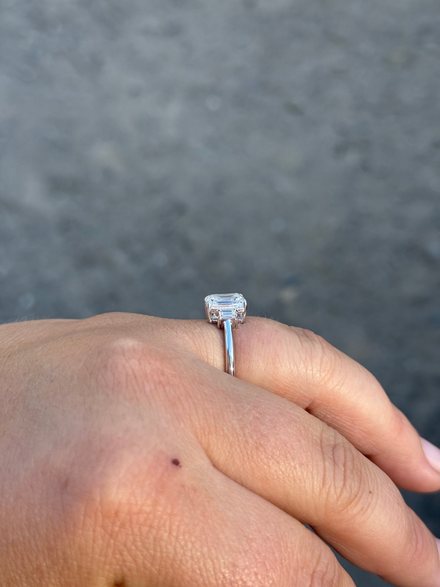 Kaddie Sterling Silver Engagement Ring