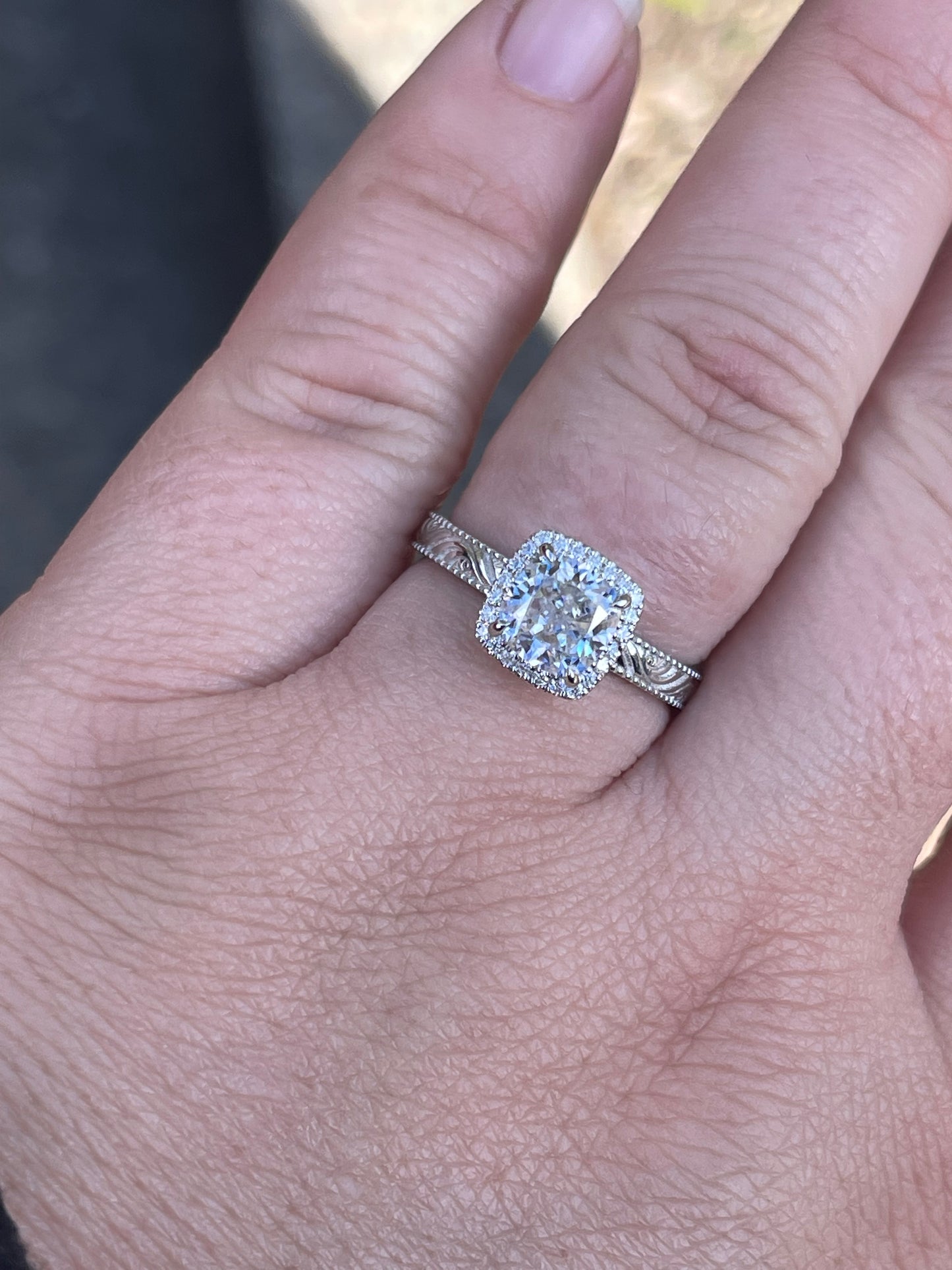 Skylar 6.5US 10K Rose Gold Engagement Ring