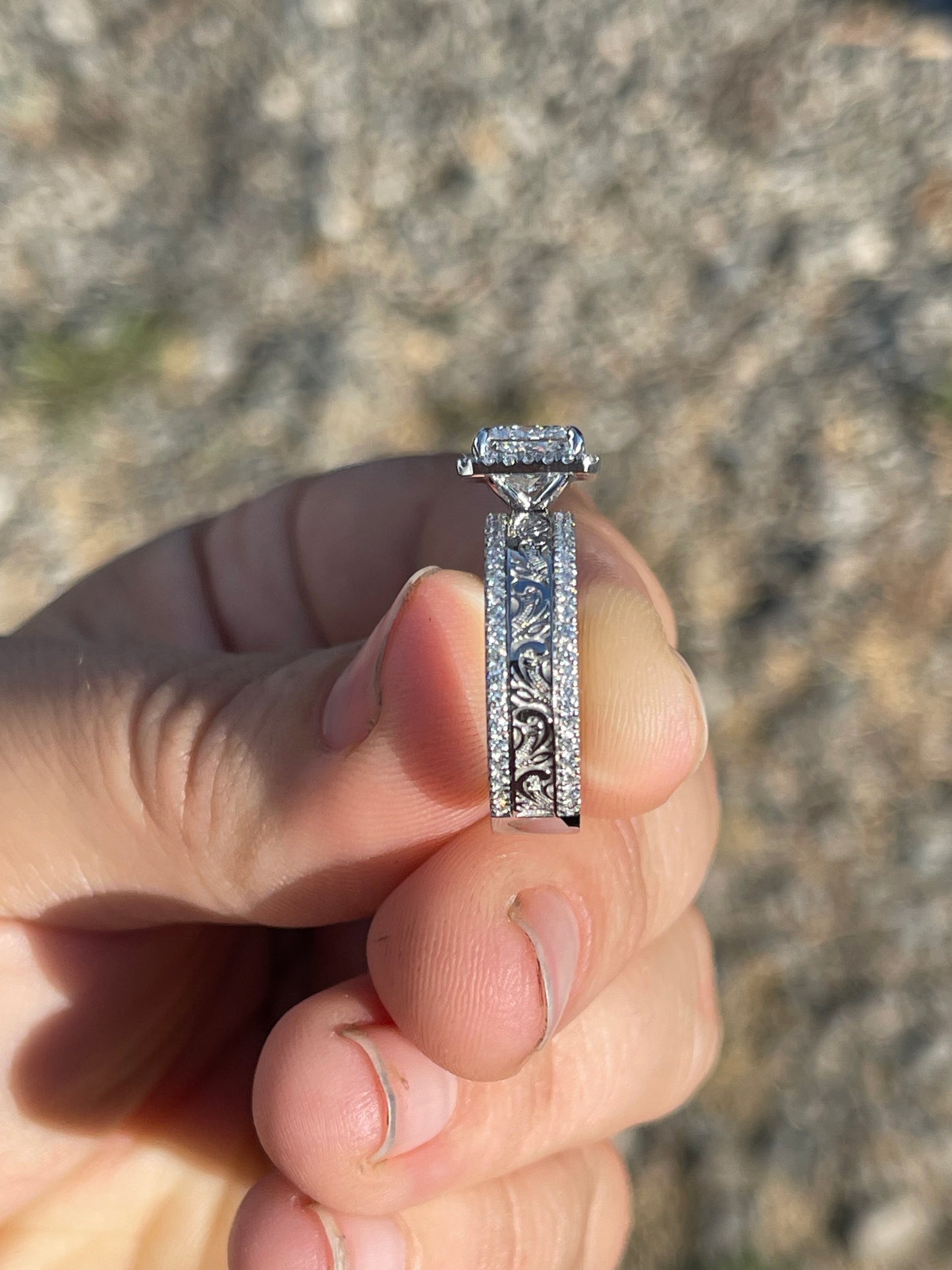 Reid Sterling Silver Engagement Ring