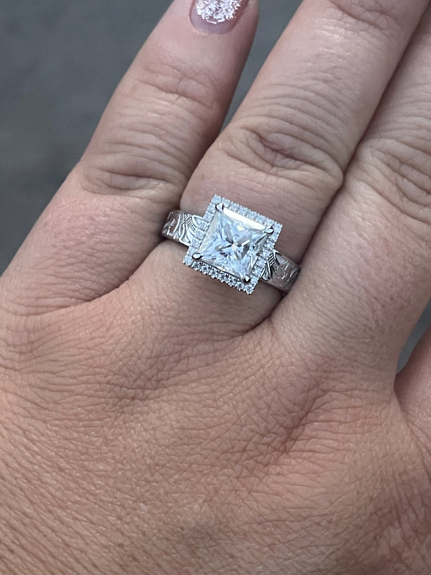Larissa Sterling Silver Engagement Ring