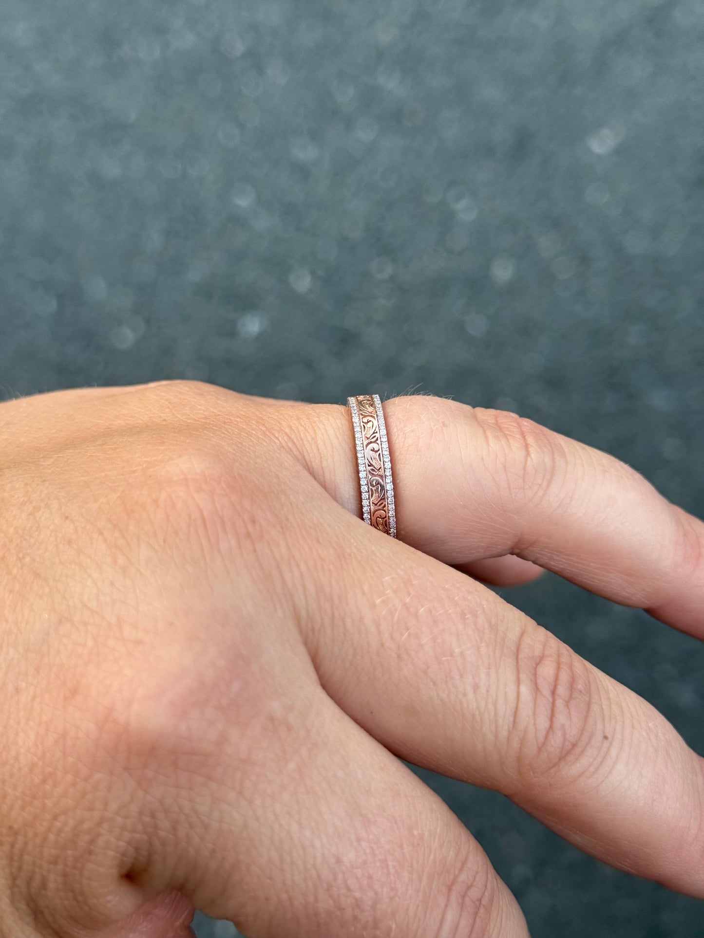 Kennedy Jr. Moissanite Wedding Band