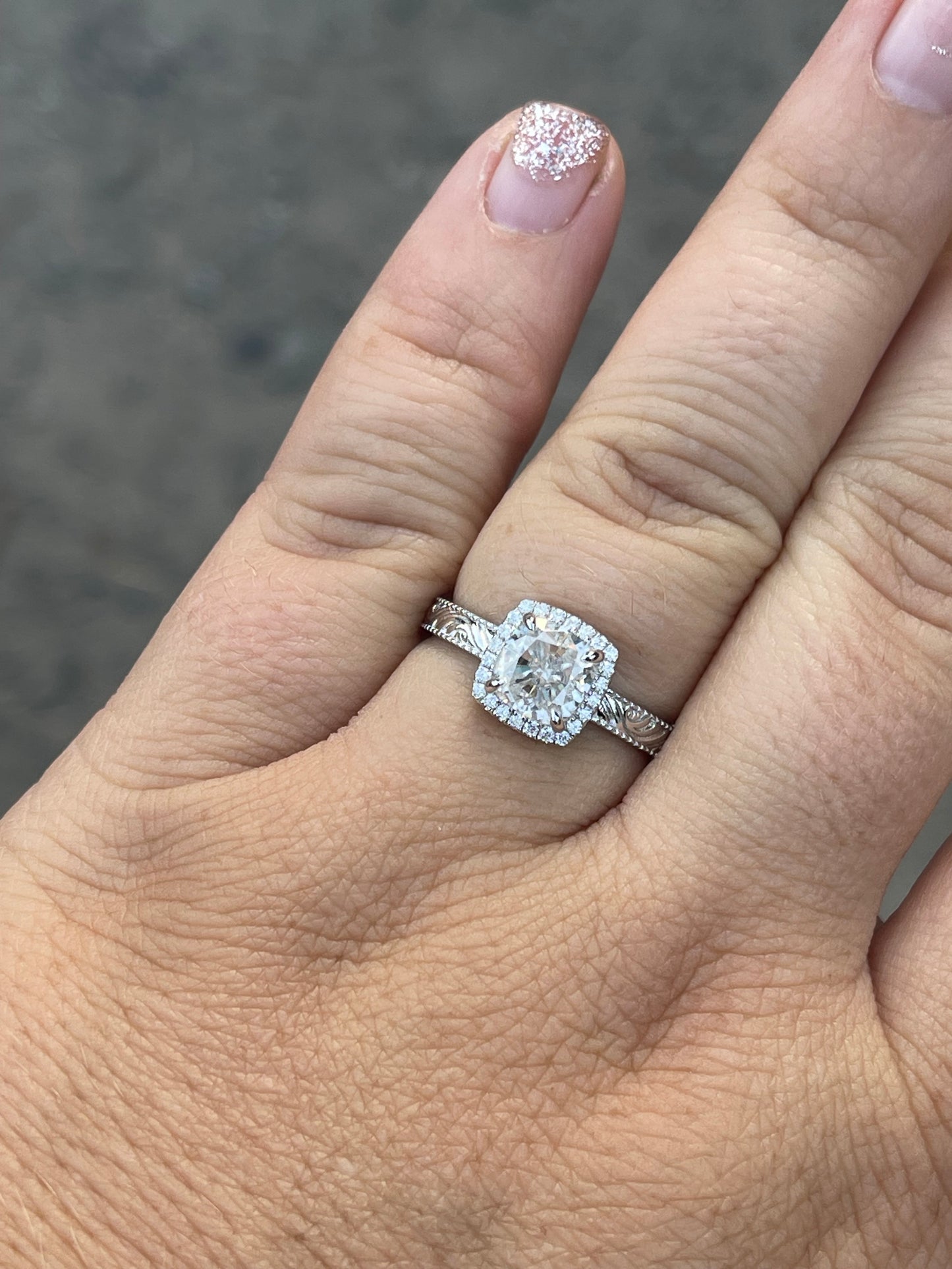 Skylar (LP) Platinum Engagement Ring