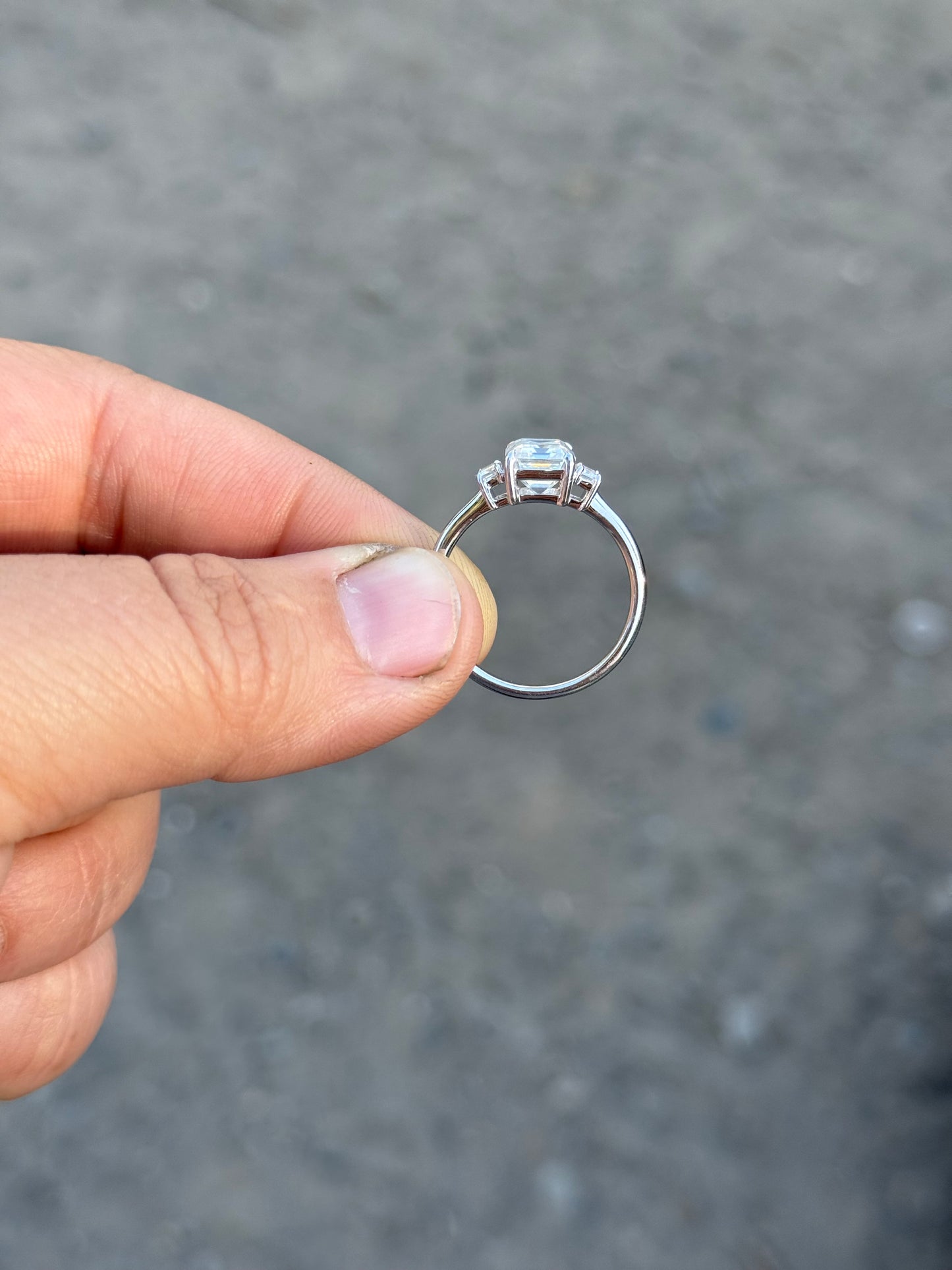 Kaddie Sterling Silver Engagement Ring
