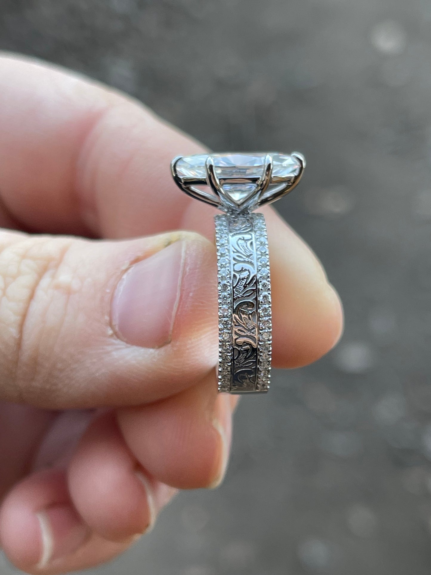 Kaden Sterling Silver Engagement Ring