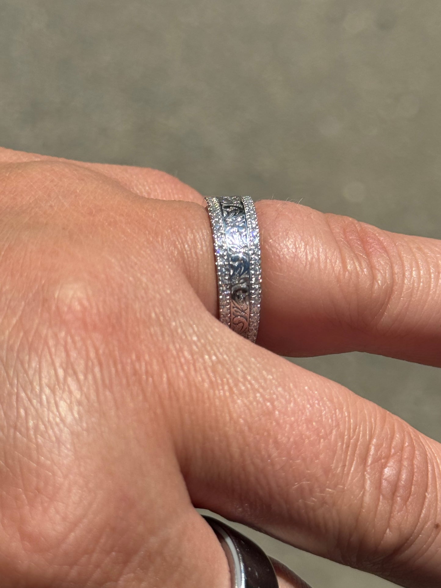 McKenna Moissanite Wedding Band