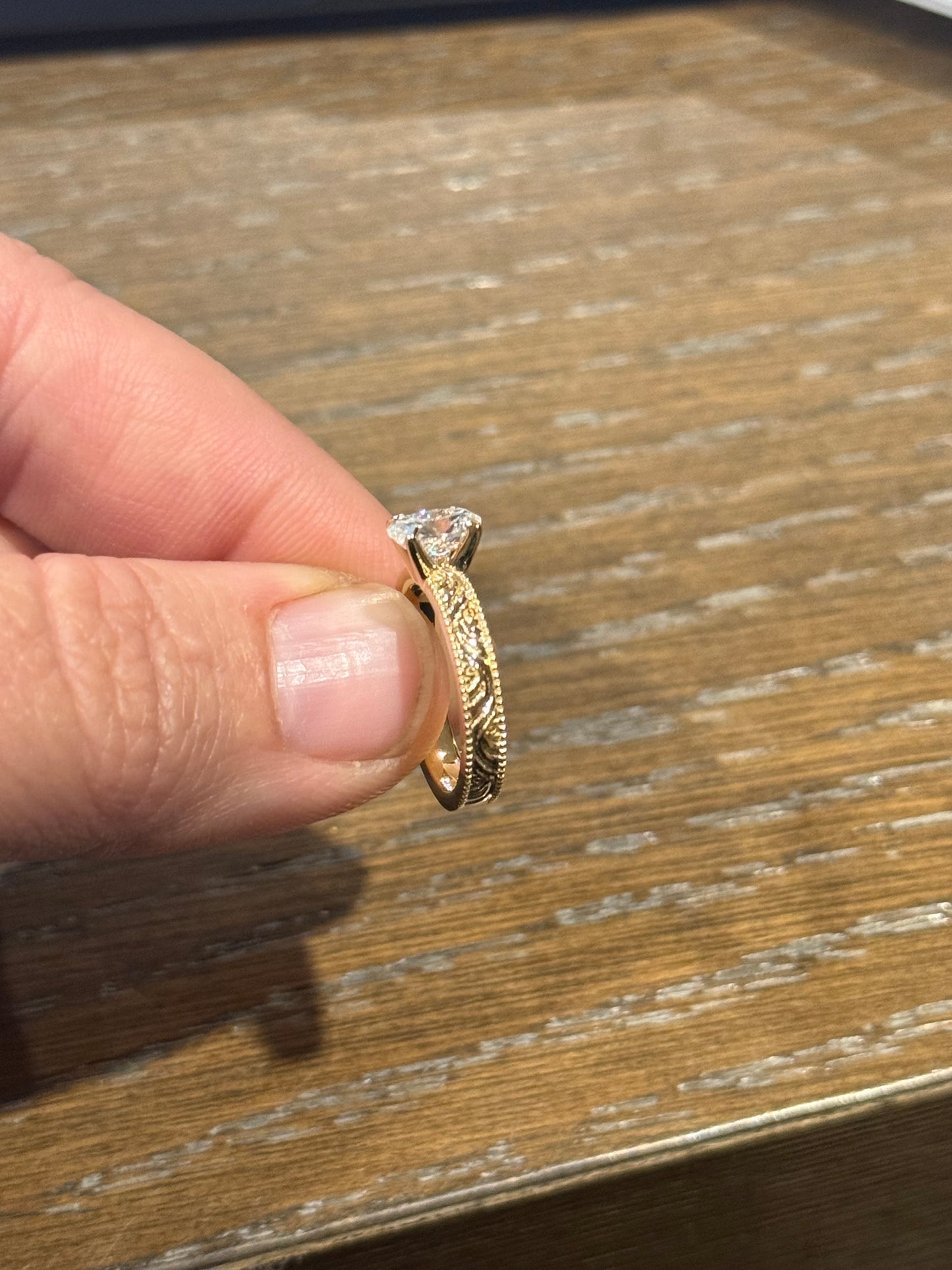 Jolene 1ct 4.5US 10K Yellow Gold Engagement Ring Engagement Rings Tines Ranch Co