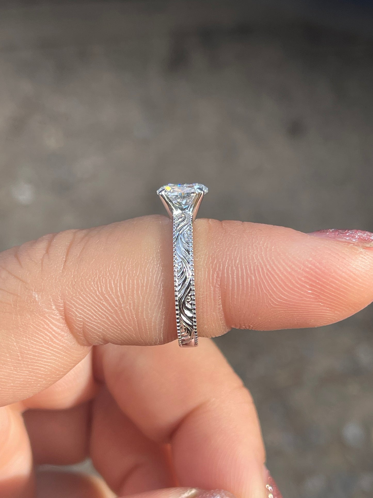Jolene 1ct Sterling Silver Engagement Ring