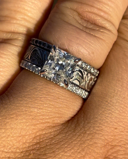 PRISCILLA RYLEE STERLING SILVER BRIDAL SET