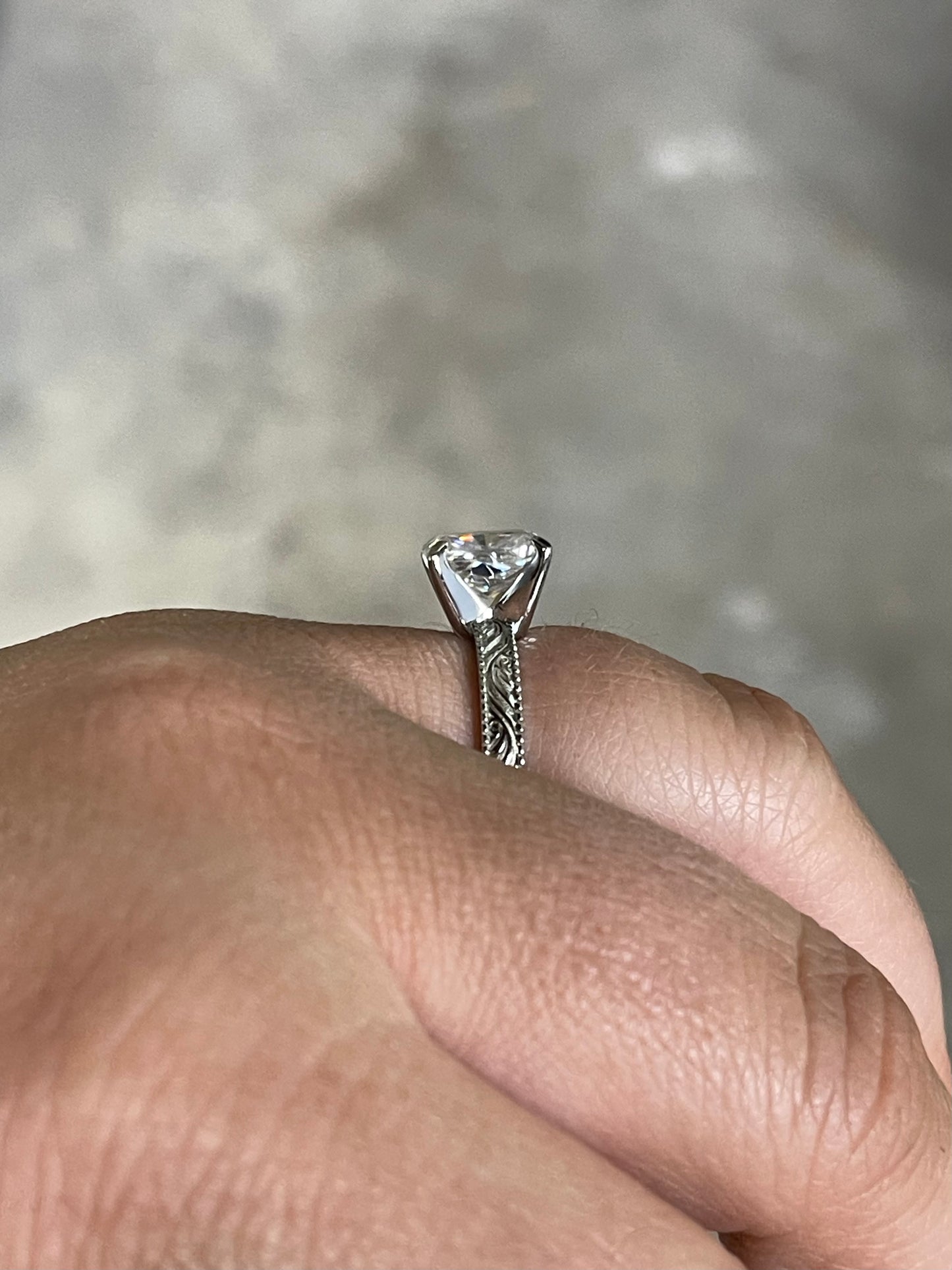 Regan Sterling Silver Engagement Ring