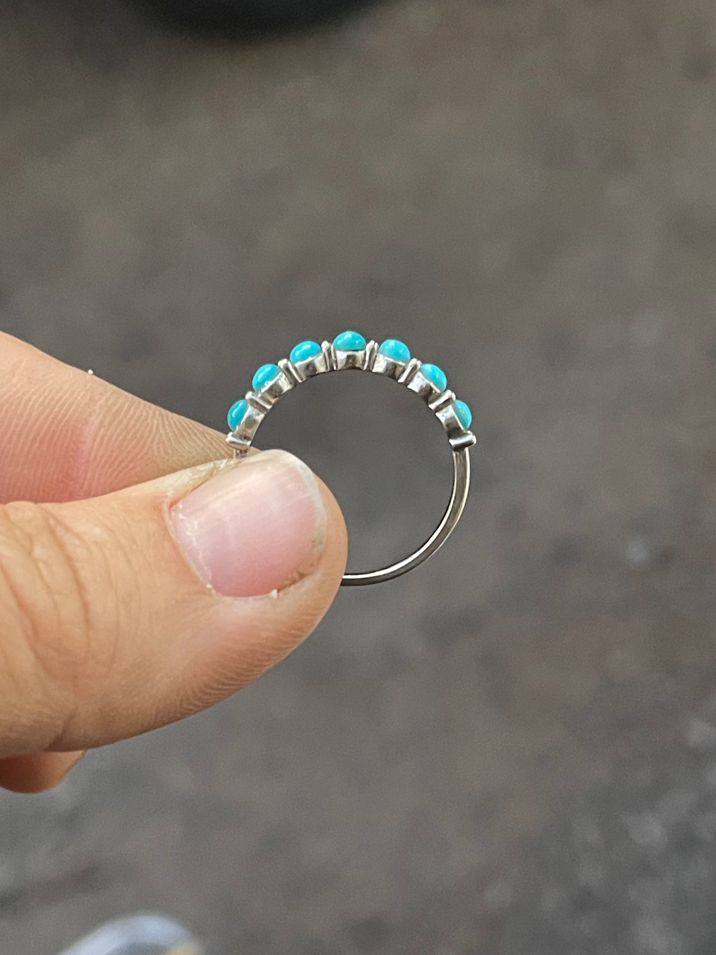 Bailey Turquoise Wedding Band