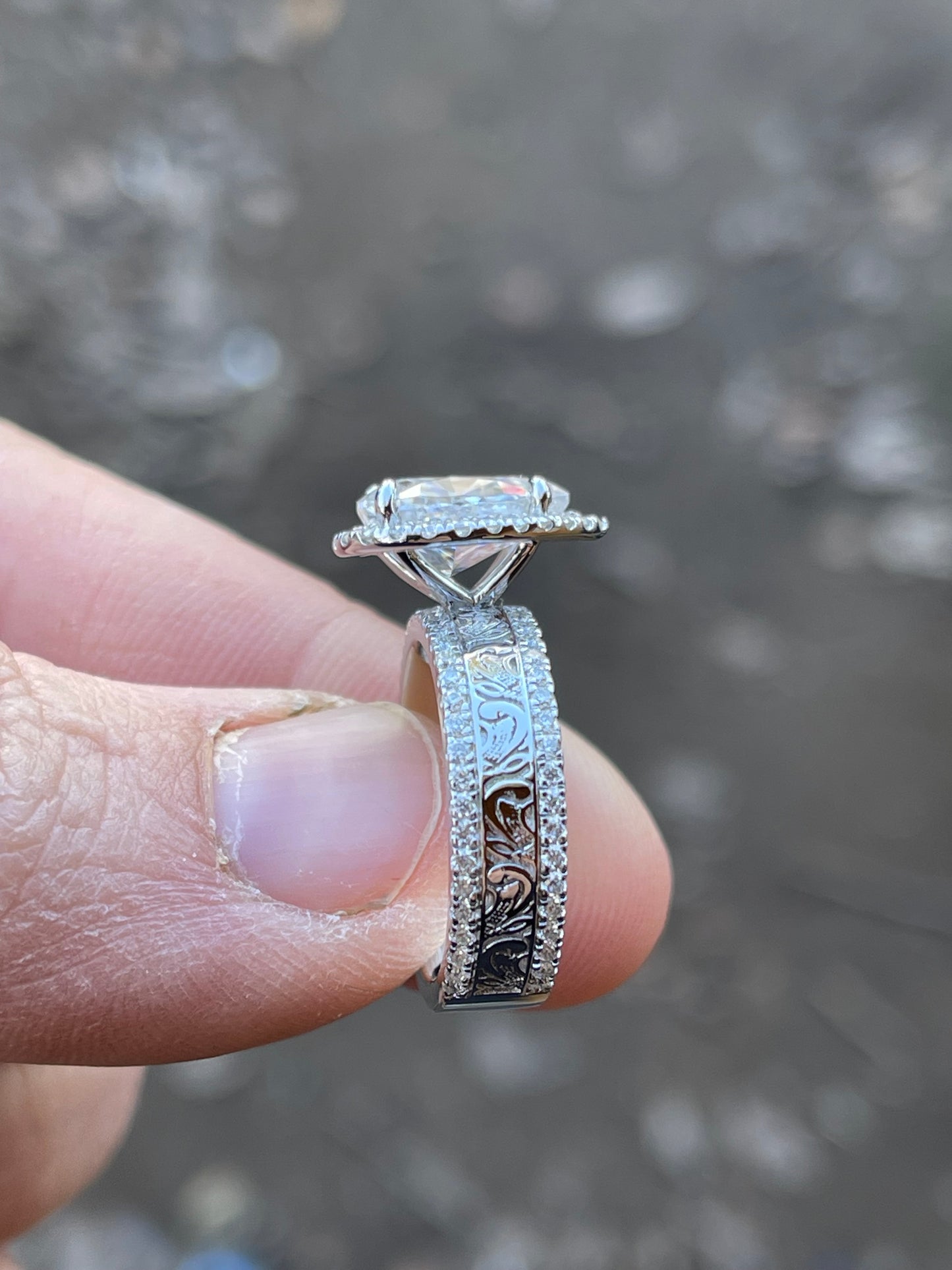 Lucile Sterling Silver Engagement Ring