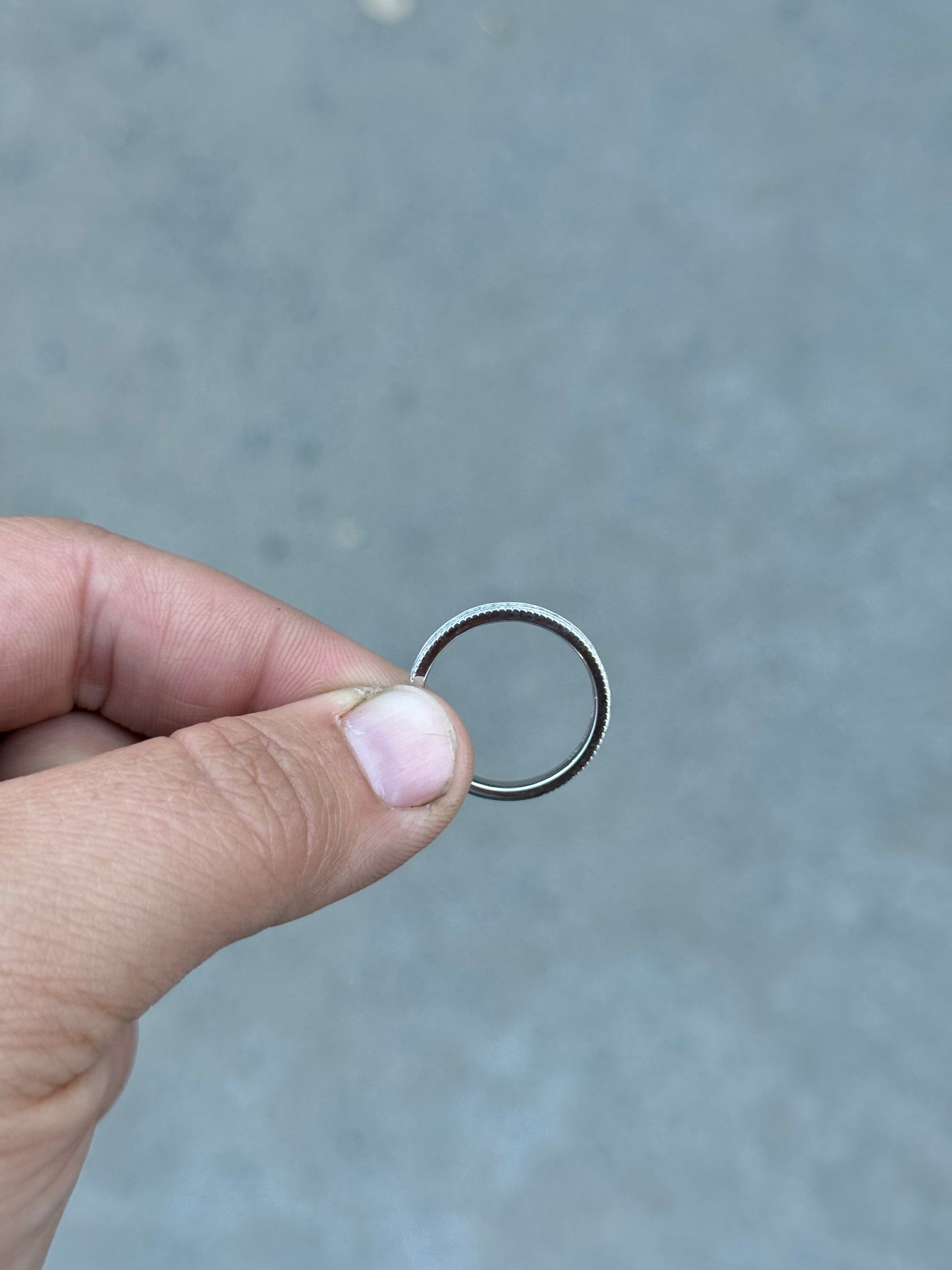 Brindle Sterling Silver Moissanite Ring