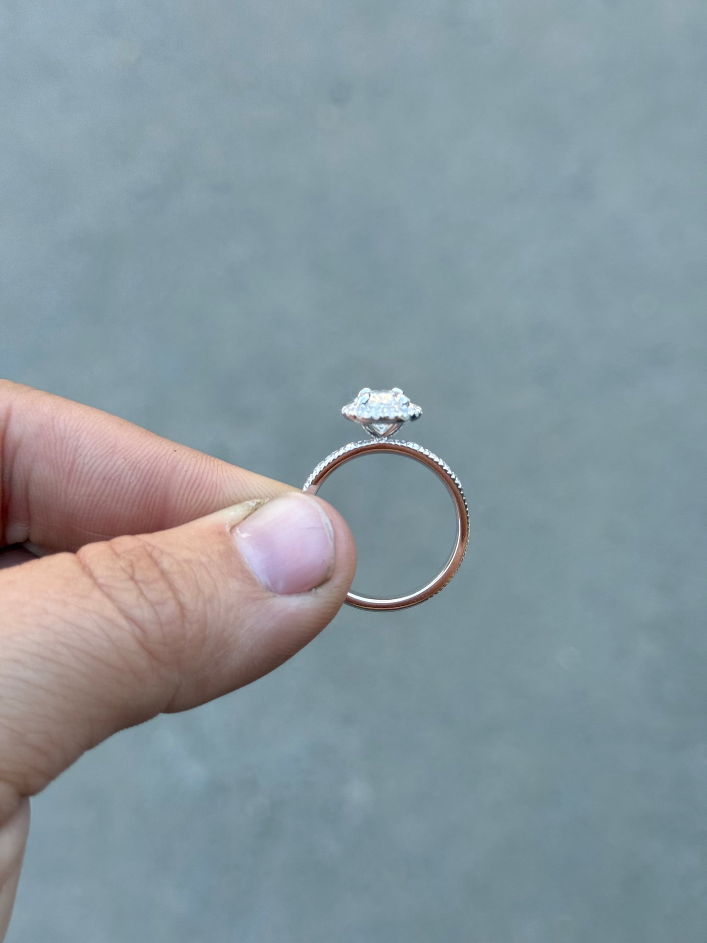 Juniper Pave Sterling Silver Engagement Ring