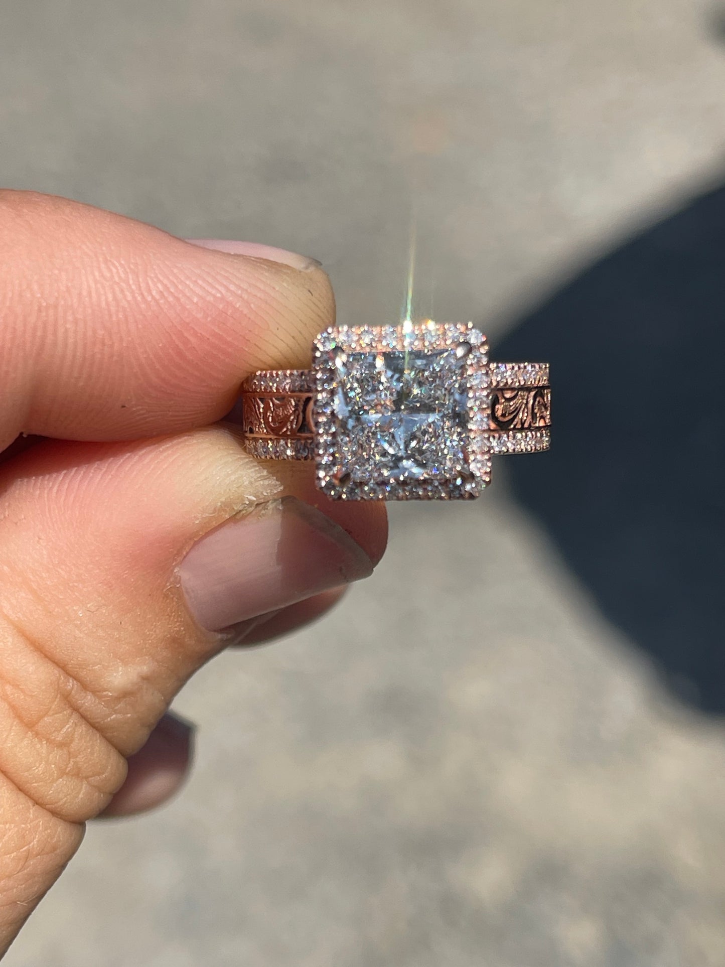 Reid (LP) 6.5US 14K Rose Gold DIAMOND Engagement Ring