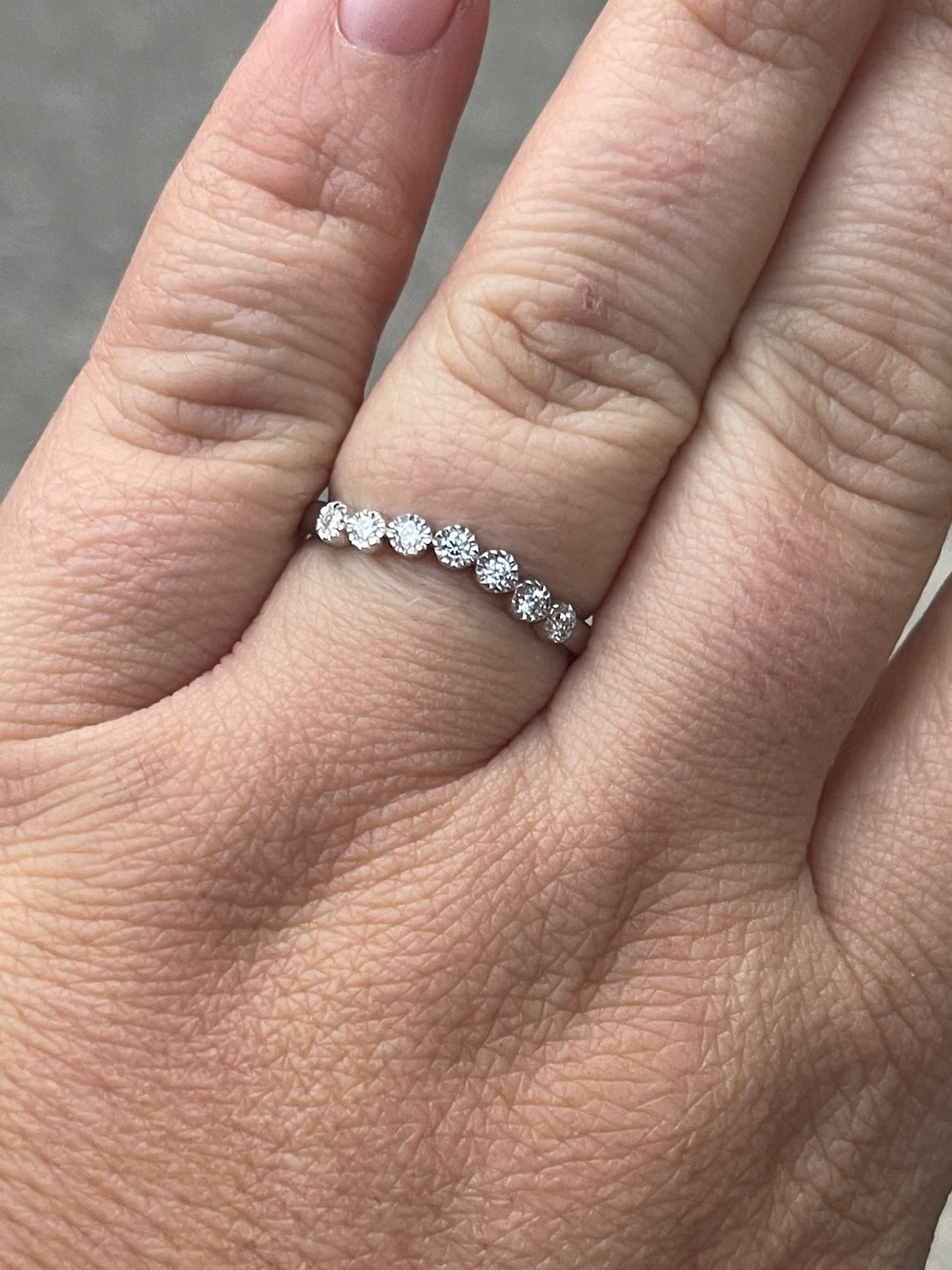 Candace Moissanite Wedding Band