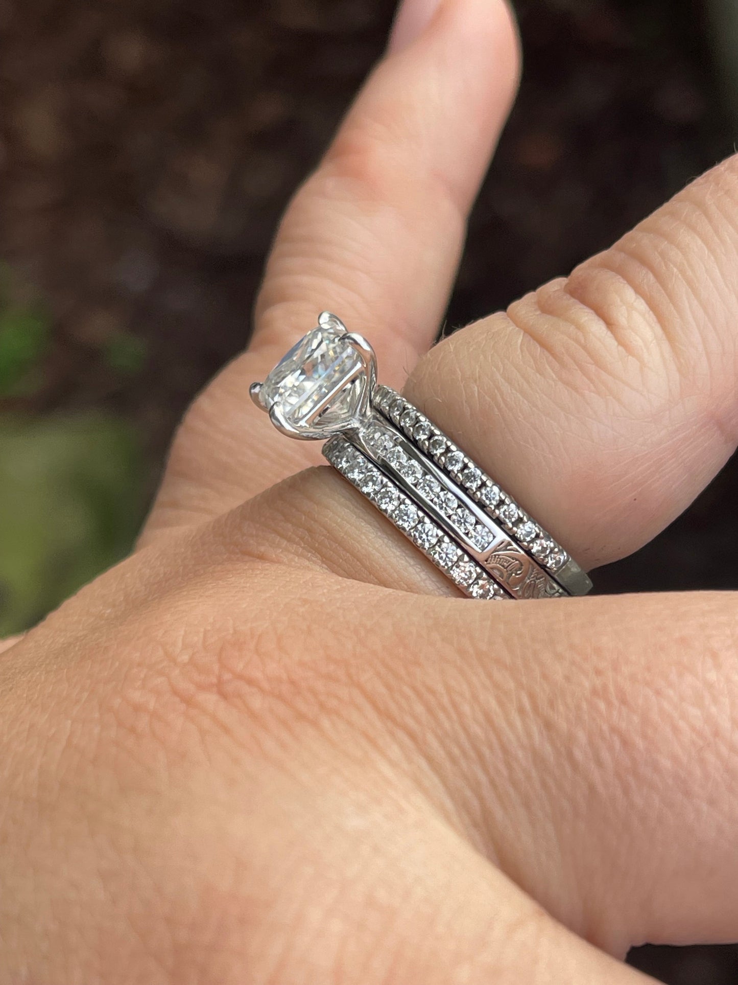 Tessa 8US Sterling Silver Engagement Ring