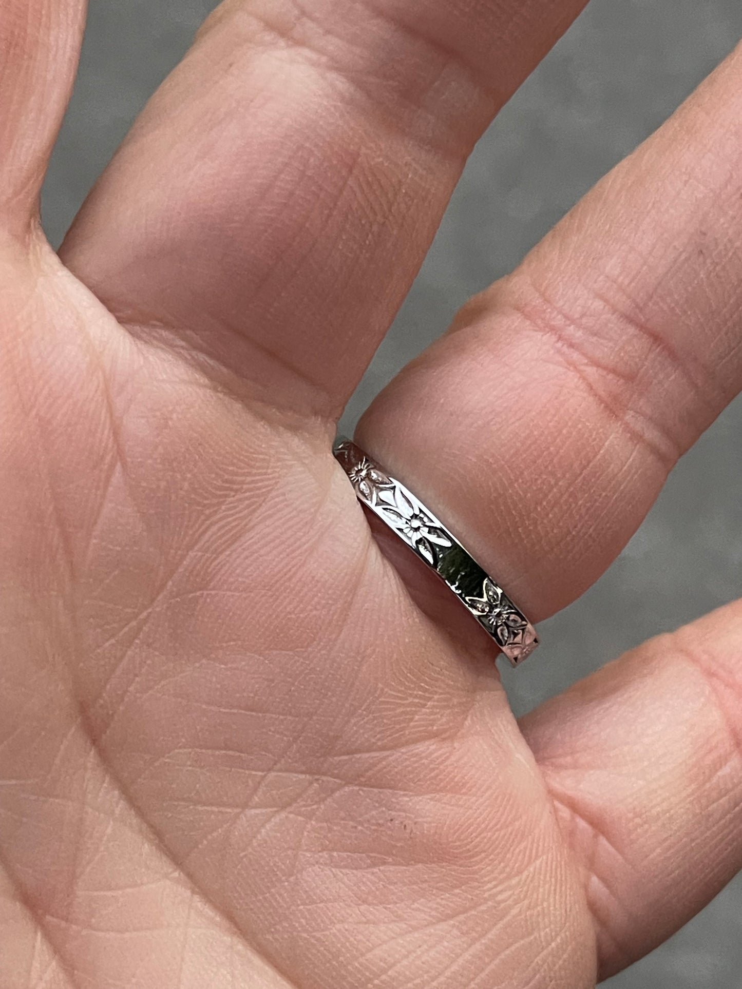 Hunter Moissanite Brand Wedding Band