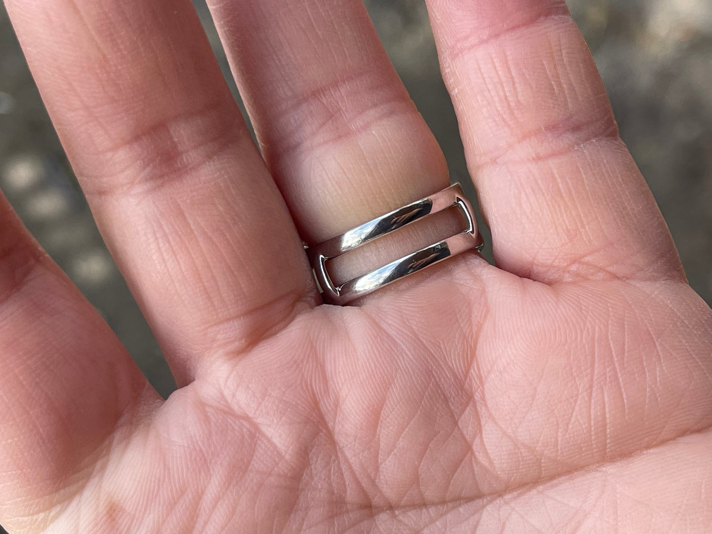 Danette Moissanite Sterling Silver Wedding Ring