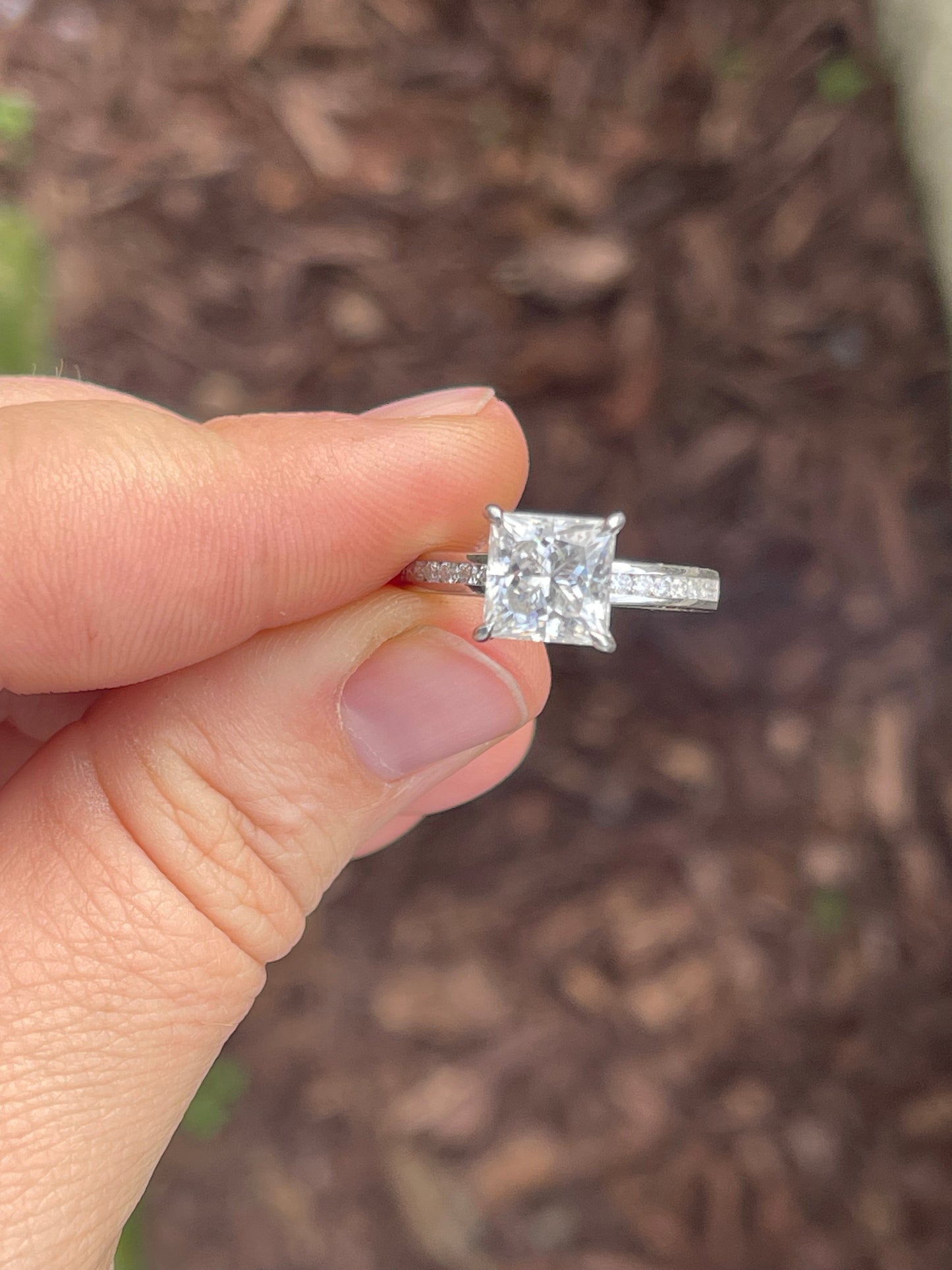 Tessa 8US Sterling Silver Engagement Ring