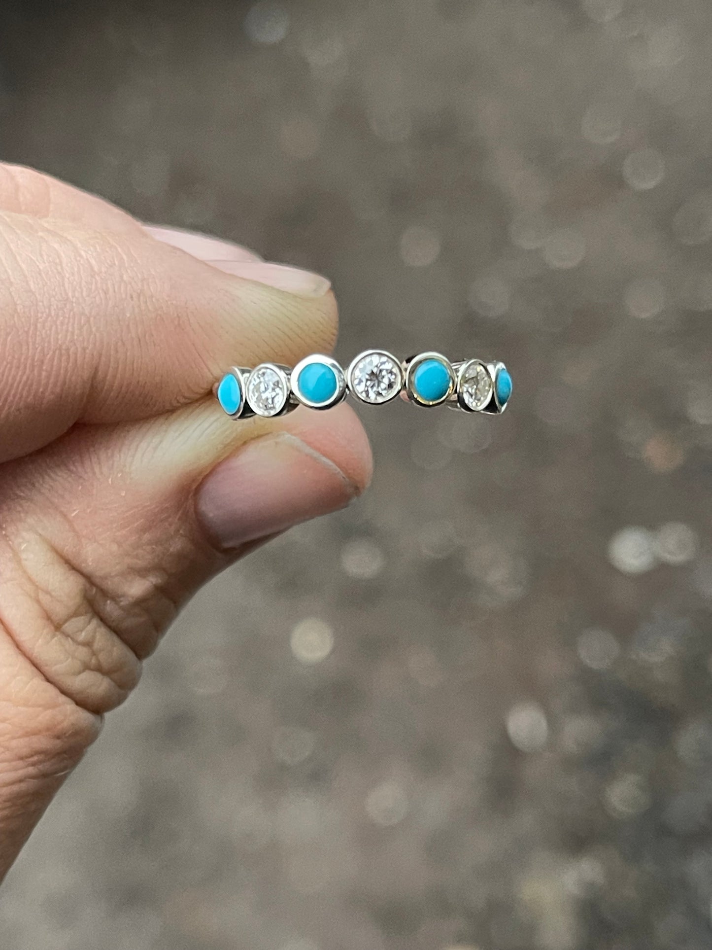 Lainey Moissanite Wedding Band