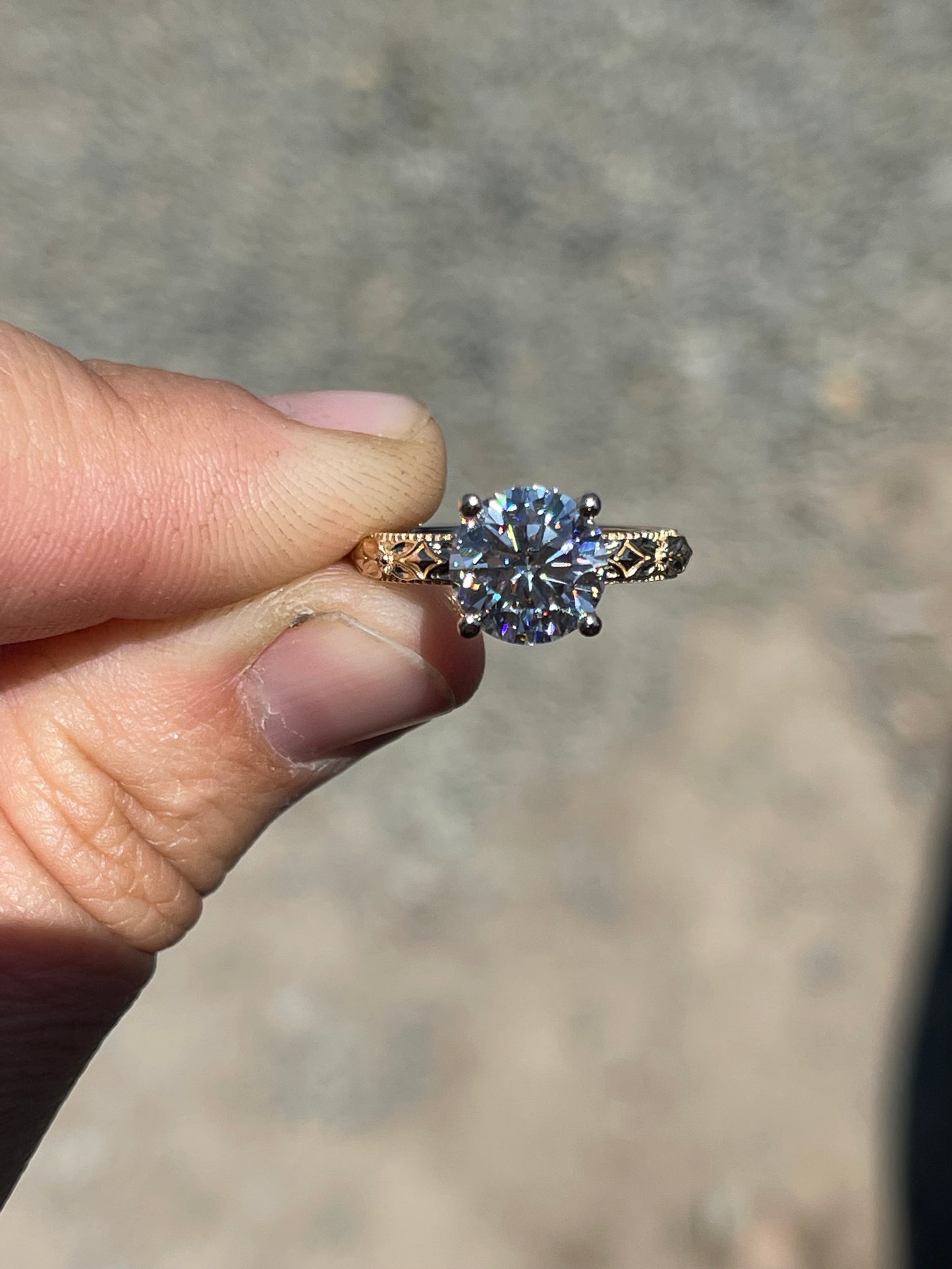 Maybelle Hidden Halo Engagement Ring