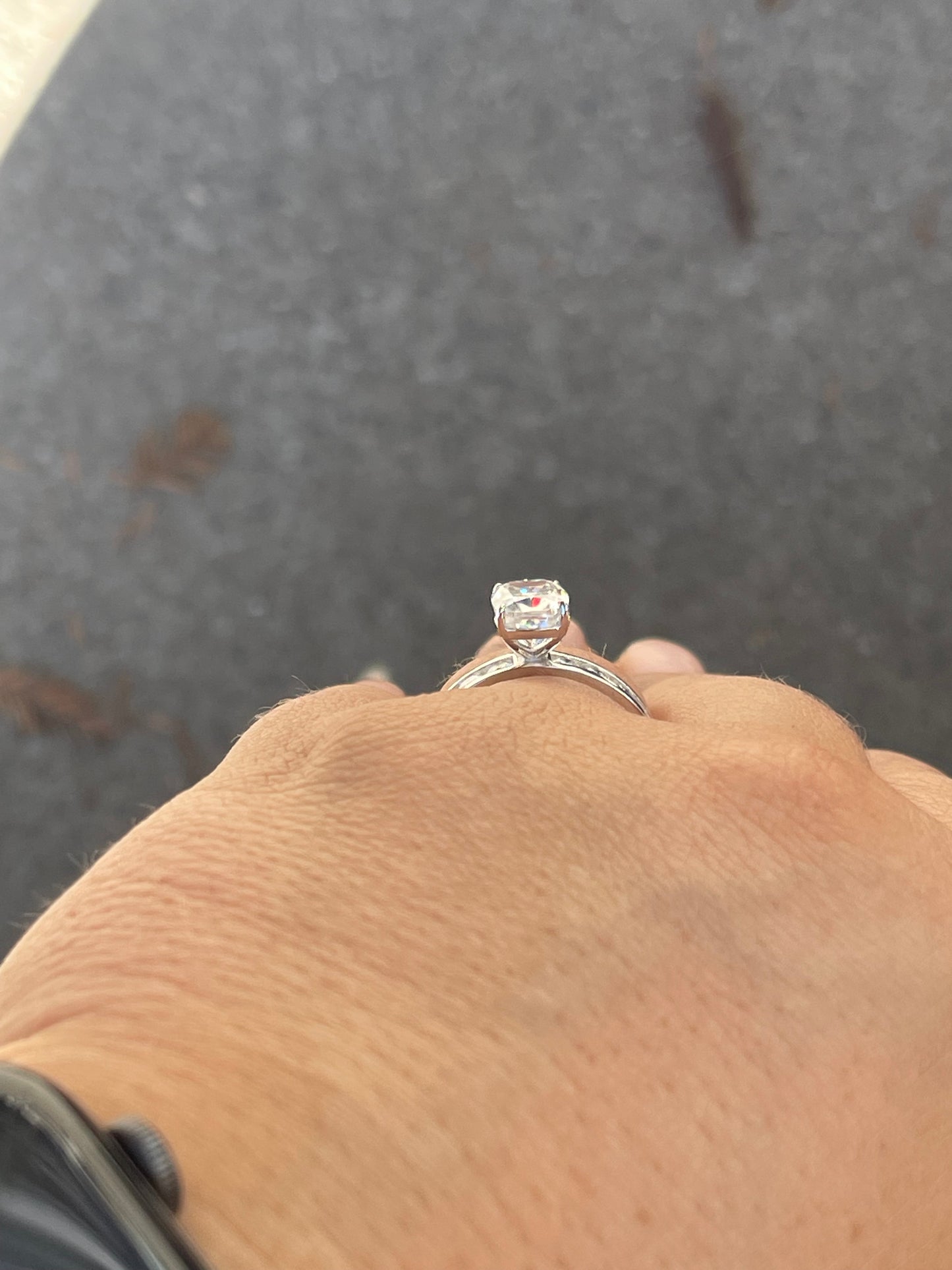 Jacey Sterling Silver Engagement Ring