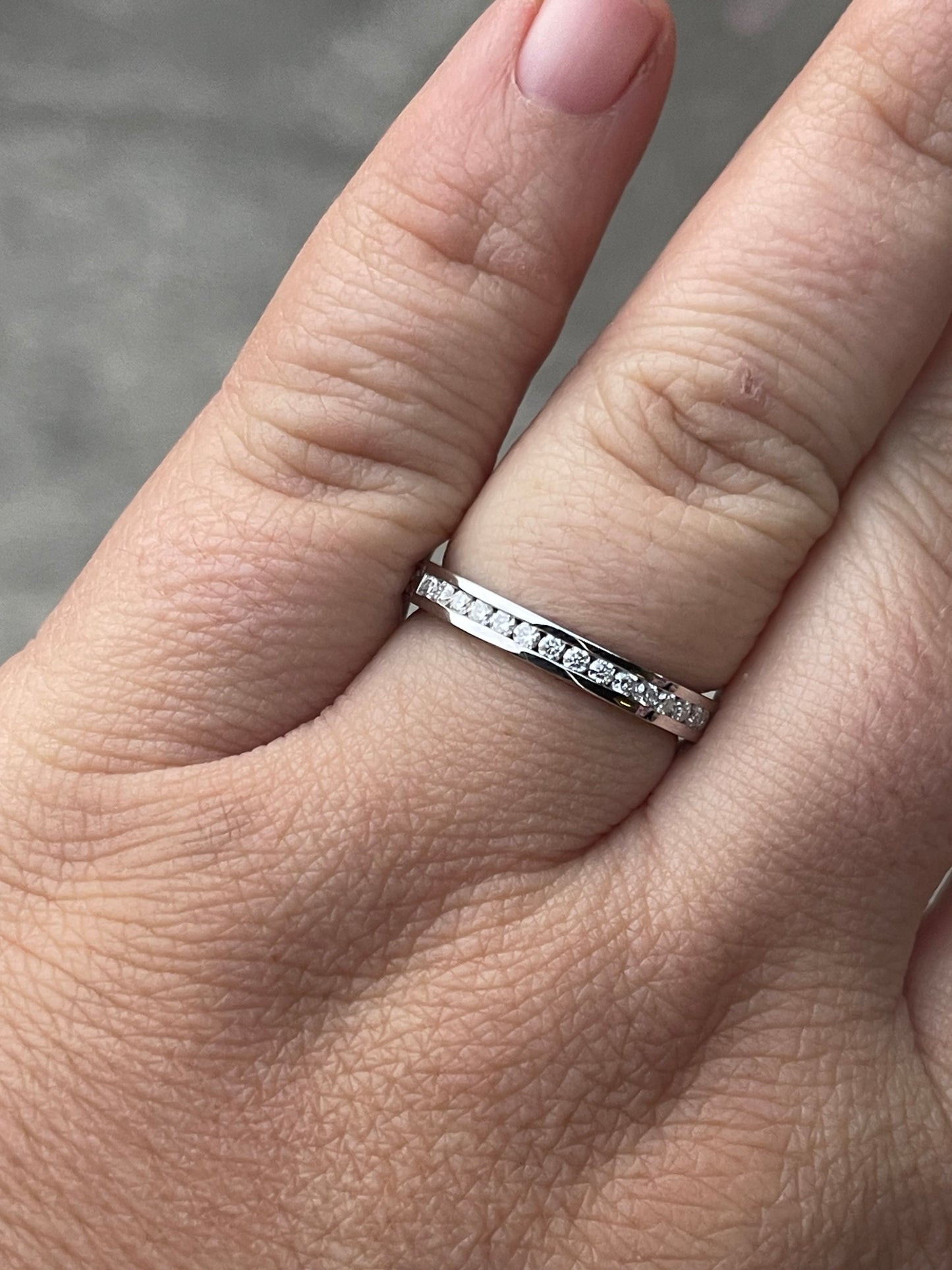 Dallas Moissanite Brand Wedding Band