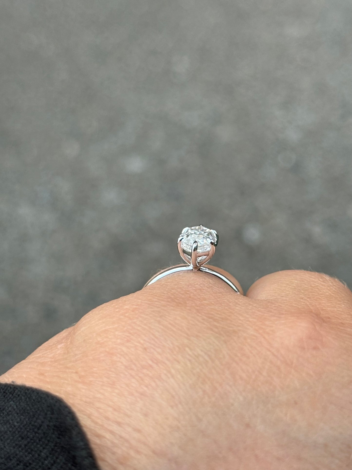 Asher Sterling Silver Engagement Ring