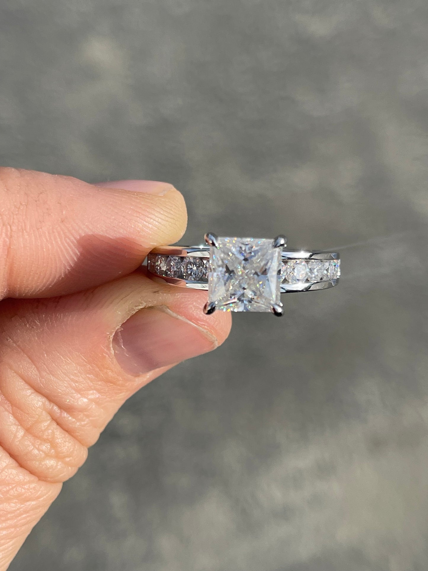 *Easton 5US Sterling Silver Engagement Ring