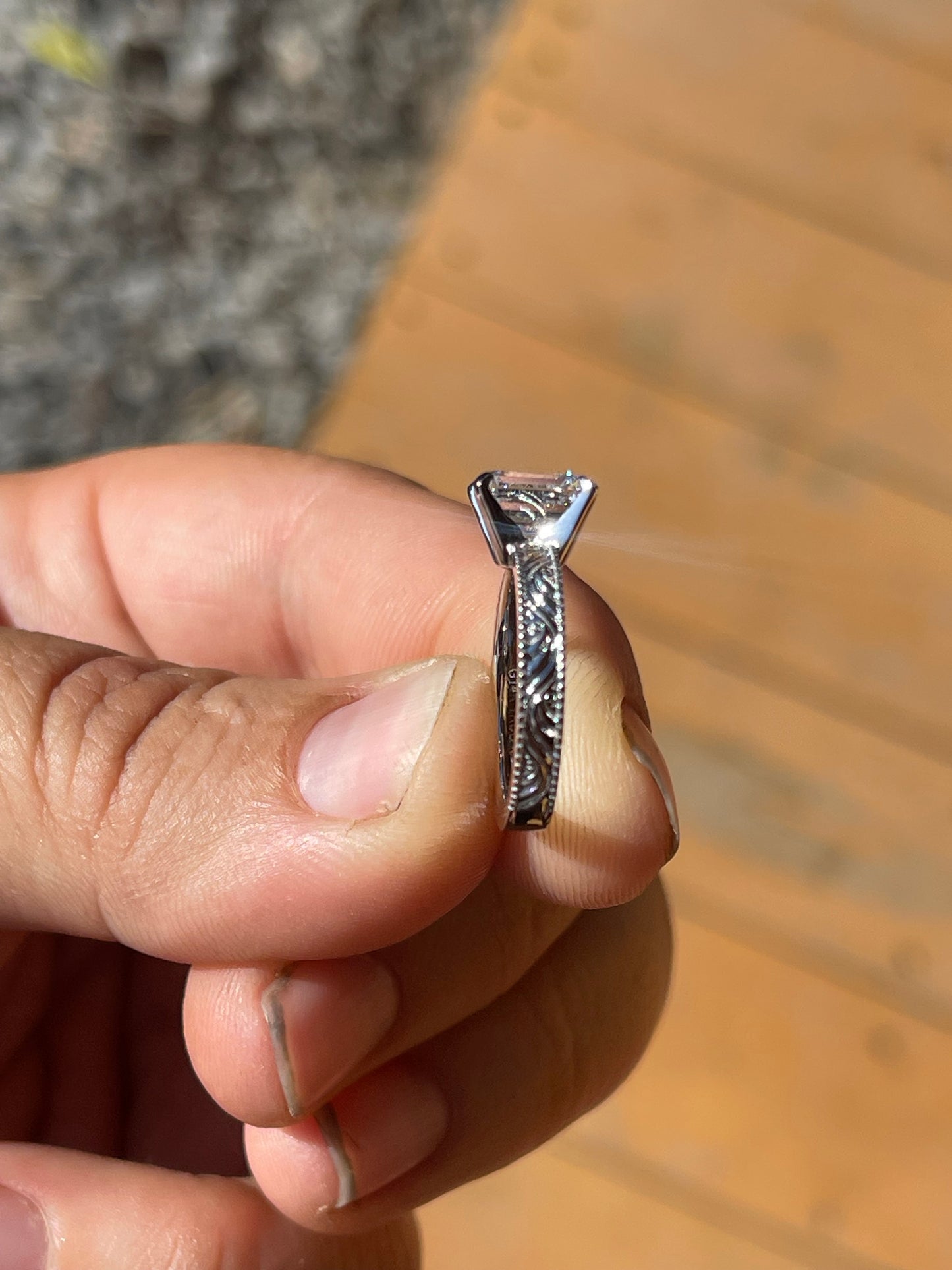 Brett 1.56ct 4.5US 14K White Gold DIAMOND Engagement Ring